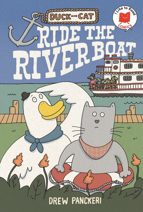 HOLIDAY HOUSE Graphic Novel > Kids Duck and Cat Ride the Riverboat 9780823460519 PRH-9780823460519