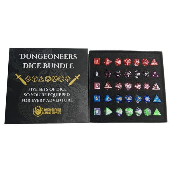 Hymgho Premium Gaming Dice Dungeoneer's Dice Bundle (7-Set x 5) HY00522 HYO0522