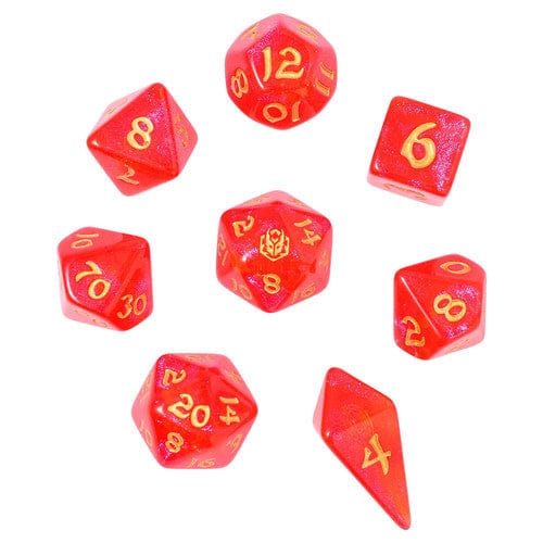 Hymgho Premium Gaming Dice > Other Dice 8-Set Wyrmforged: Fireball HY02027 HYO2027