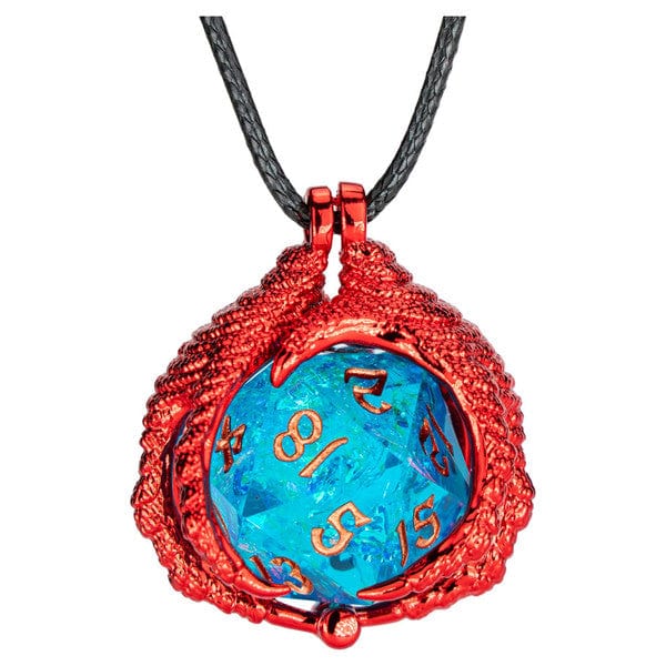 Hymgho Premium Gaming Dice > Other Dice Dice Necklace: d20 Dragon Claw Red HYJ012 HYOJ012