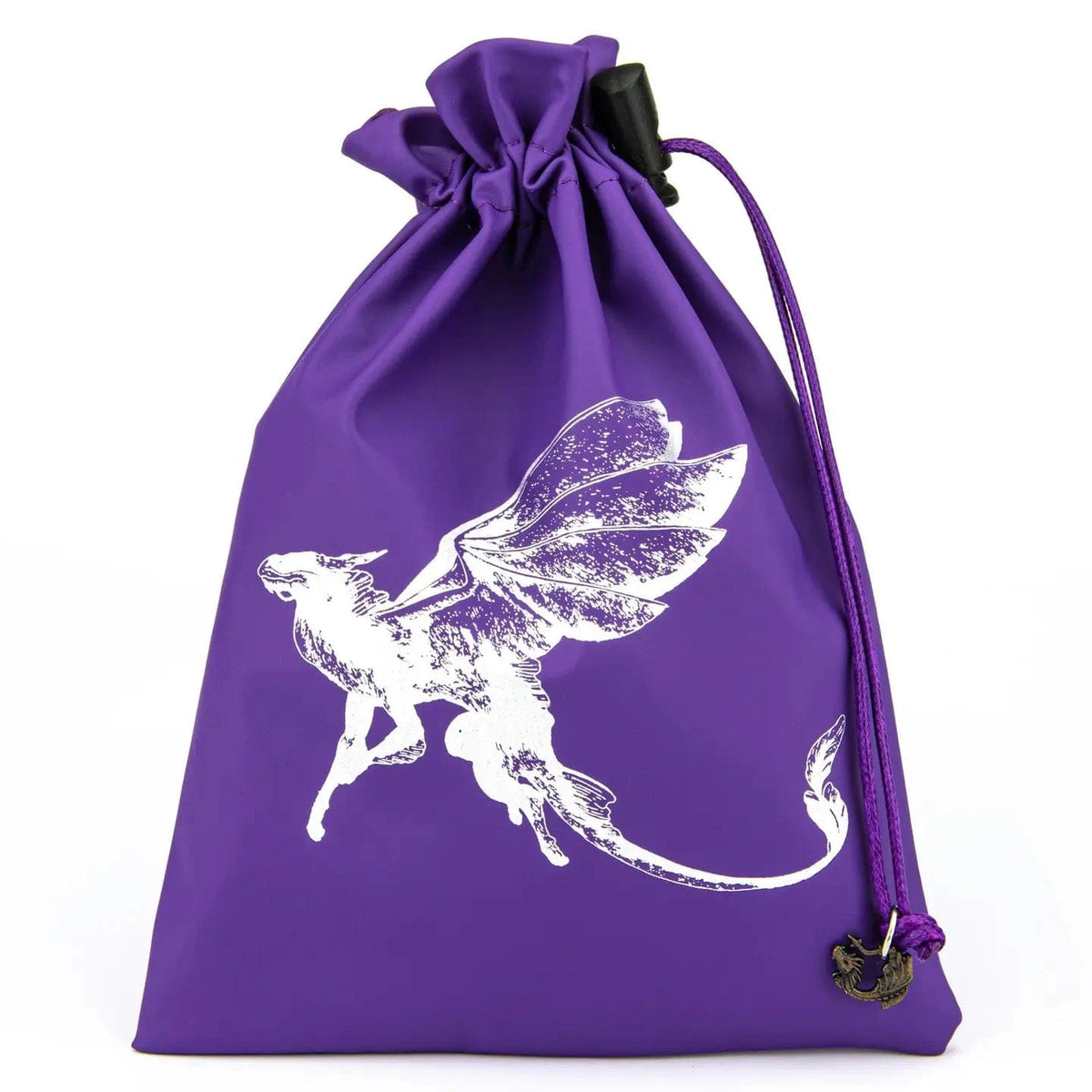 Hymgho Premium Gaming Game Supplies > Dice Storage Fine Arts Leather Dice Bag - Fairy Dragon HY00261 HY00261