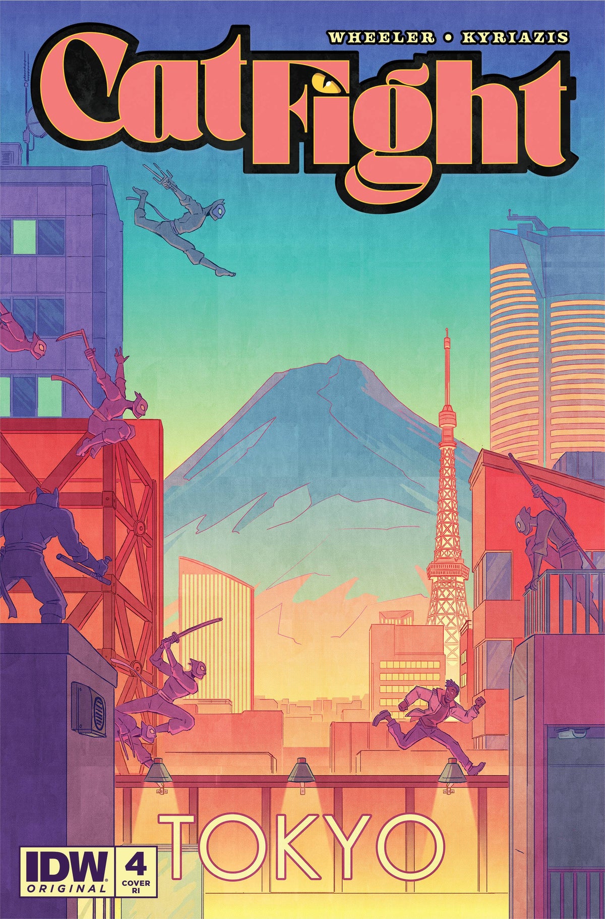 IDW Comic Books > Incentives CAT FIGHT #4 CVR C 1:10 INCV MOORE 82771403159100400 JUL231160