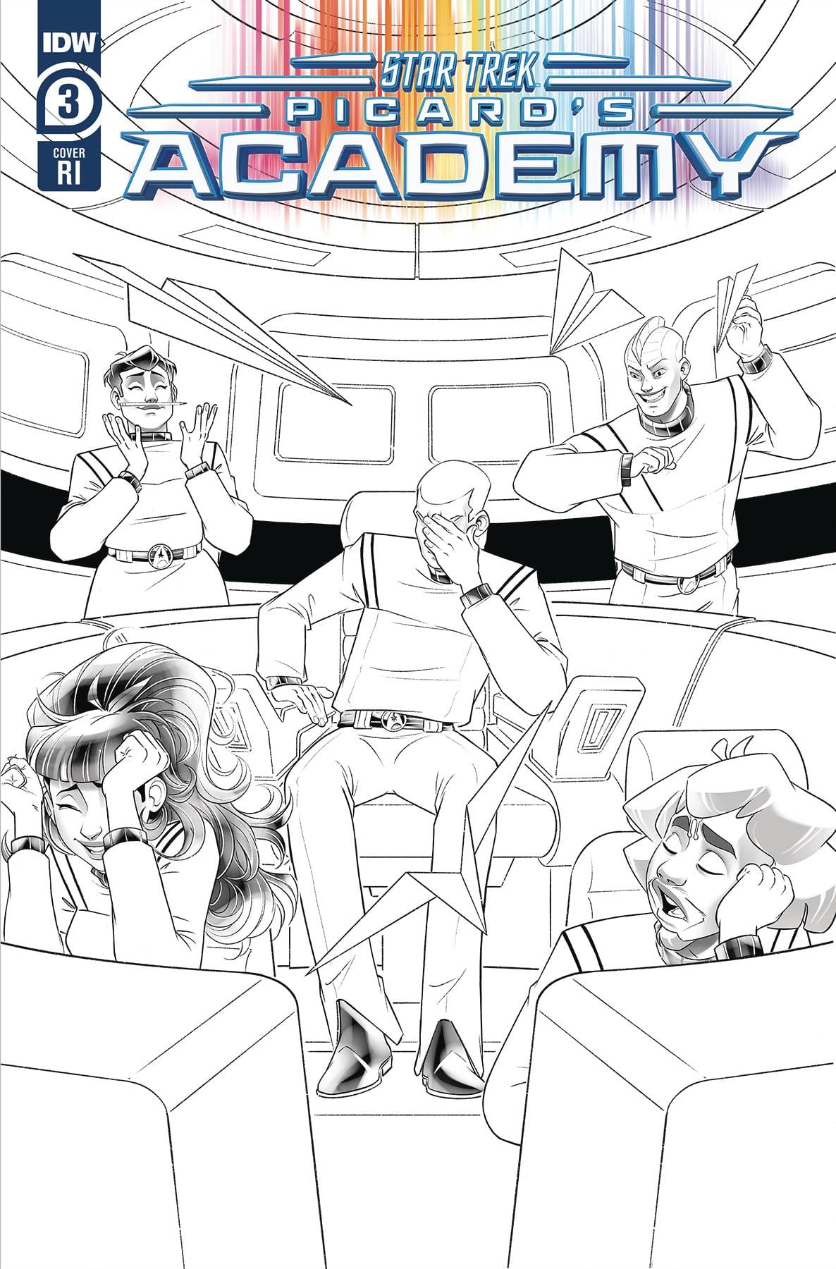 IDW Comic Books > Incentives STAR TREK PICARDS ACADEMY #3 CVR C 1:10 INCV BOO B&W 82771403203100331 SEP231289
