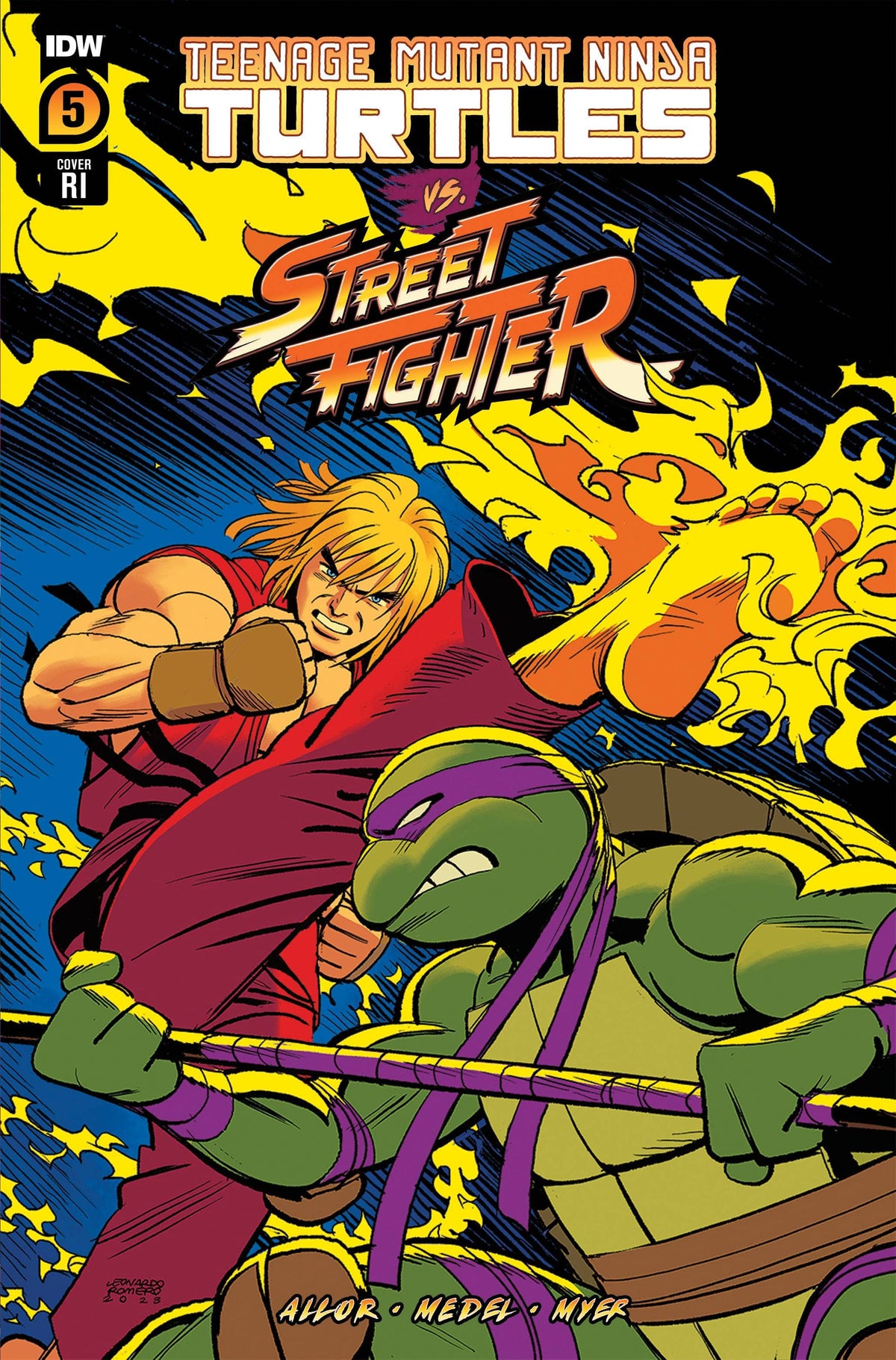 IDW Comic Books > Incentives TMNT VS. STREET FIGHTER #5 (OF 5) CVR F 1:100 INCV ROMERO 82771403153900561 AUG231444