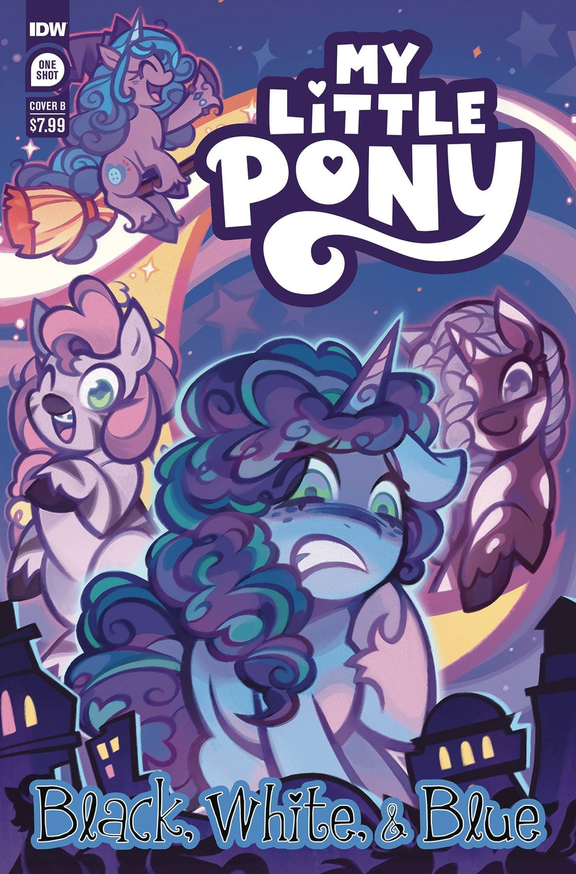 IDW Comic Books MY LITTLE PONY BLACK WHITE & BLUE #1 CVR A GARBOWSKA 82771403220800111 AUG231362