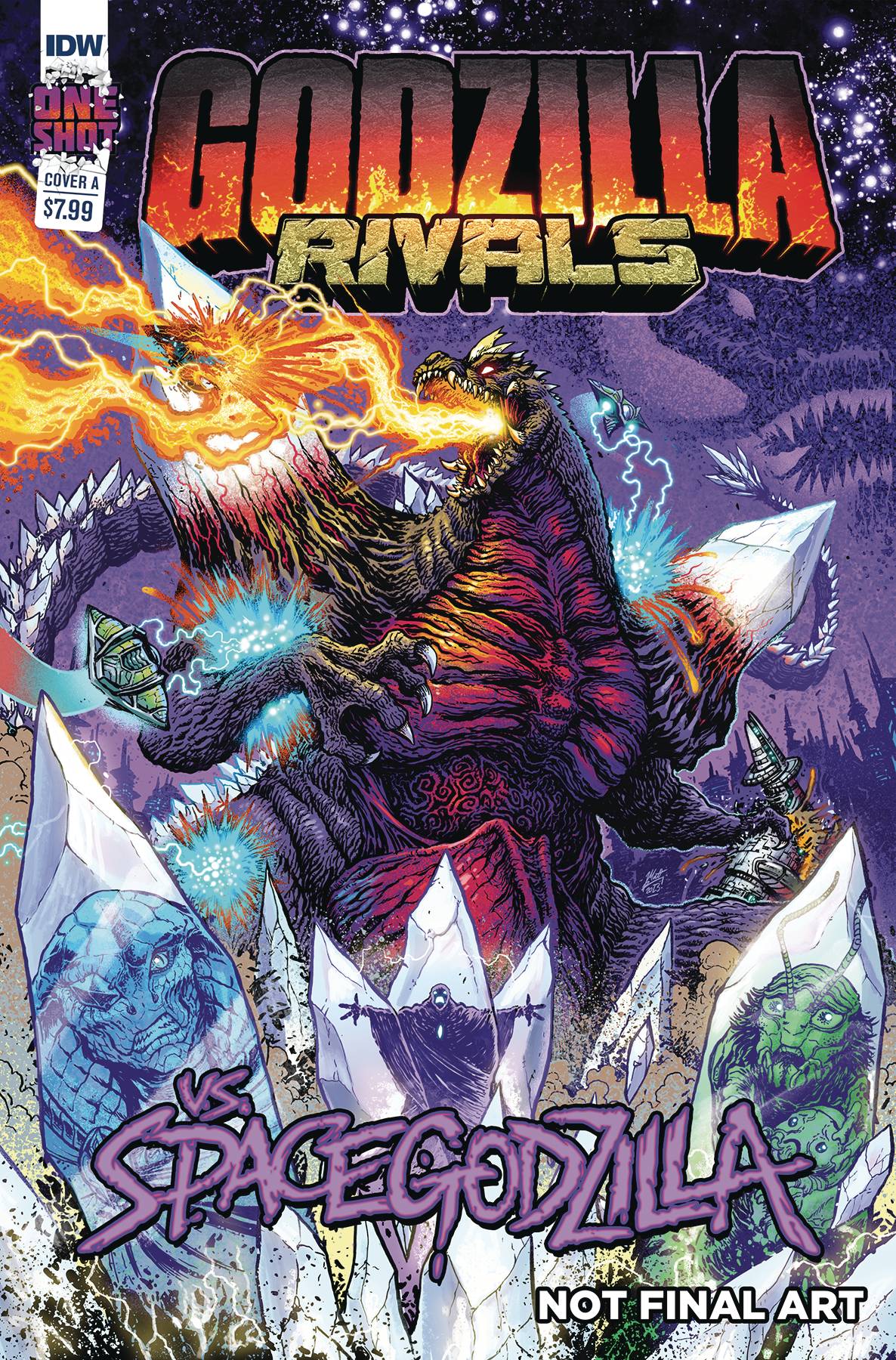 IDW-PRH Comic Books GODZILLA RIVALS VS. SPACEGODZILLA #1 CVR A FRANK 82771403187400111 JUN231401