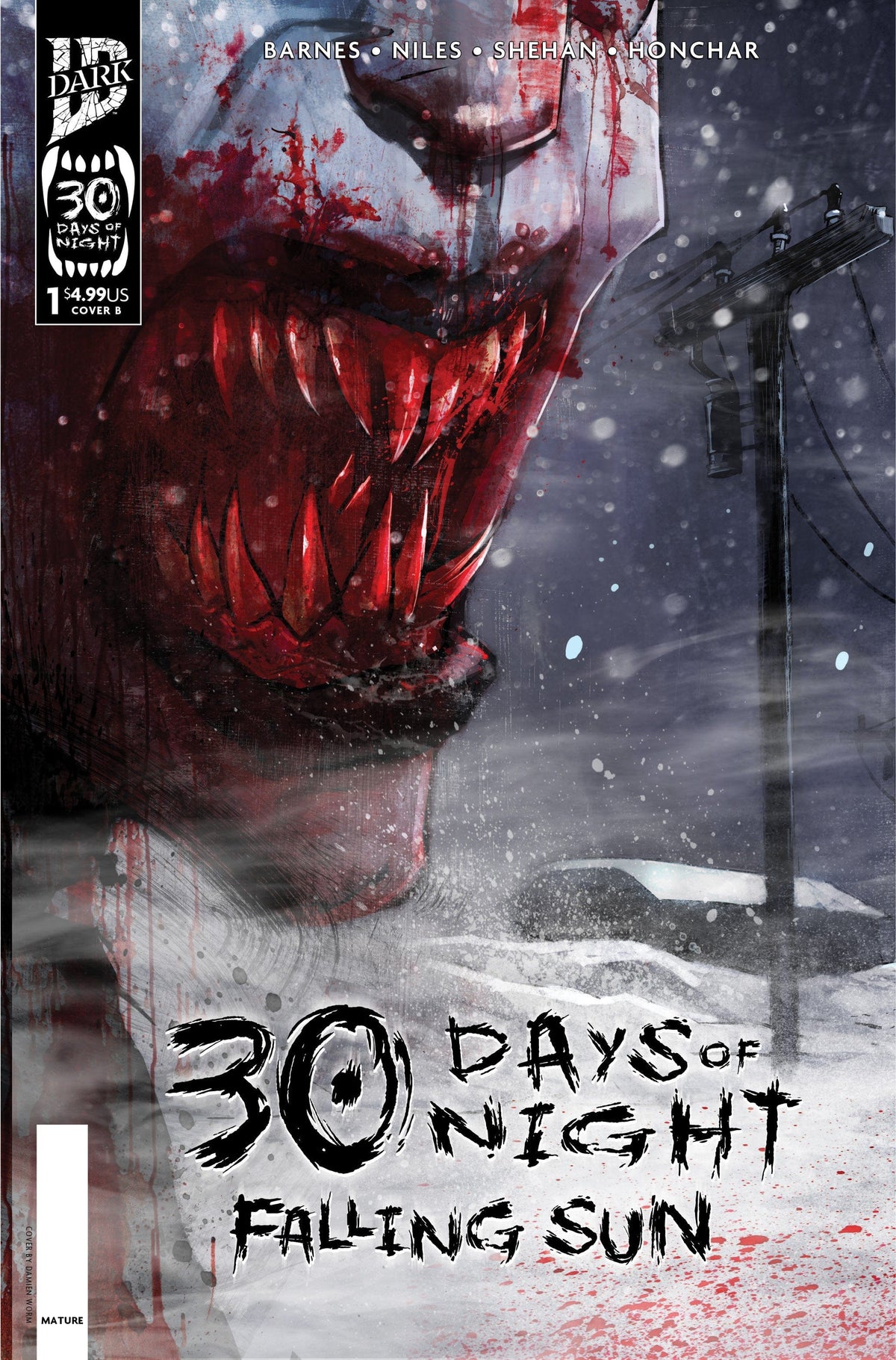 IDW Publishing Comic Books 30 Days of Night: Falling Sun #1 Variant B (Damien Worm) 82771403467700121 PRH-82771403467700121
