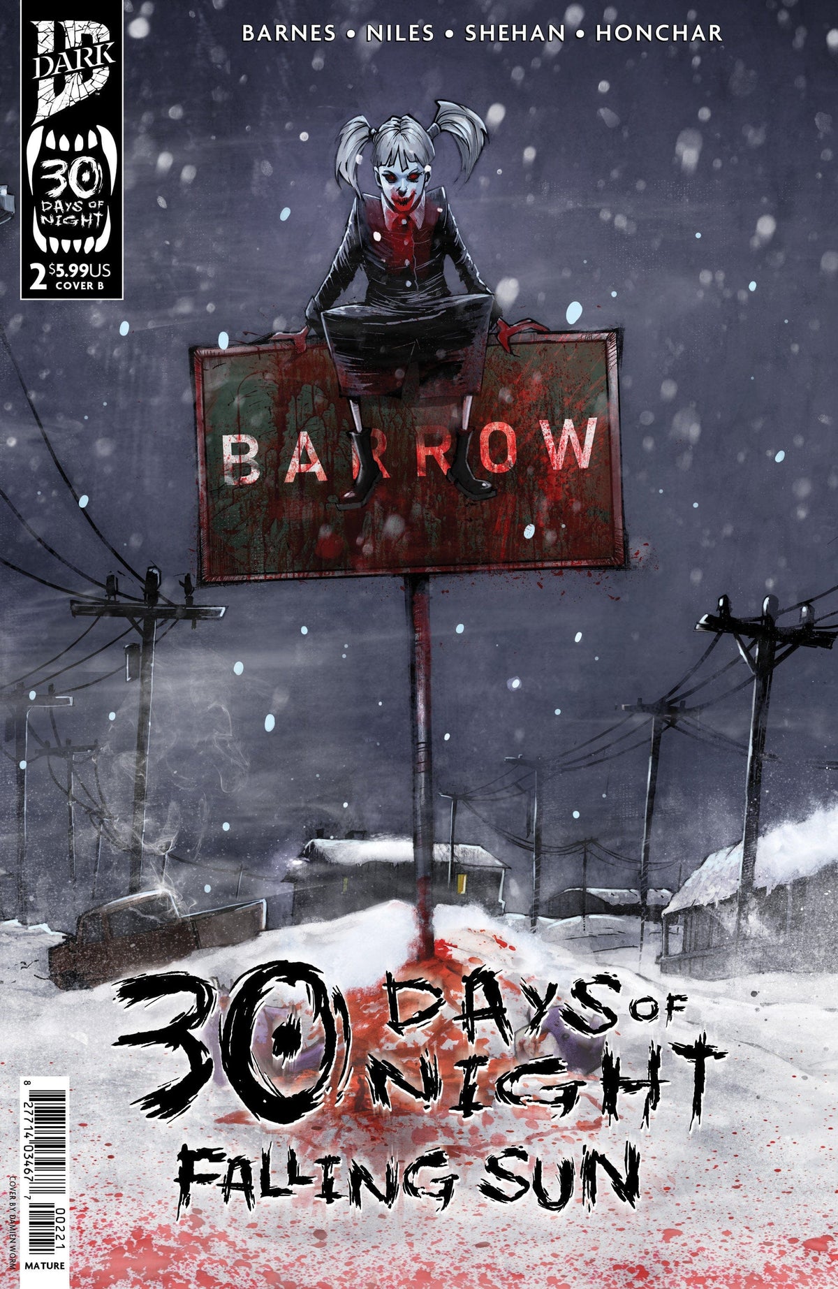 IDW Publishing Comic Books 30 Days of Night: Falling Sun #2 Variant B (Damien Worm) 82771403467700221 PRH-82771403467700221