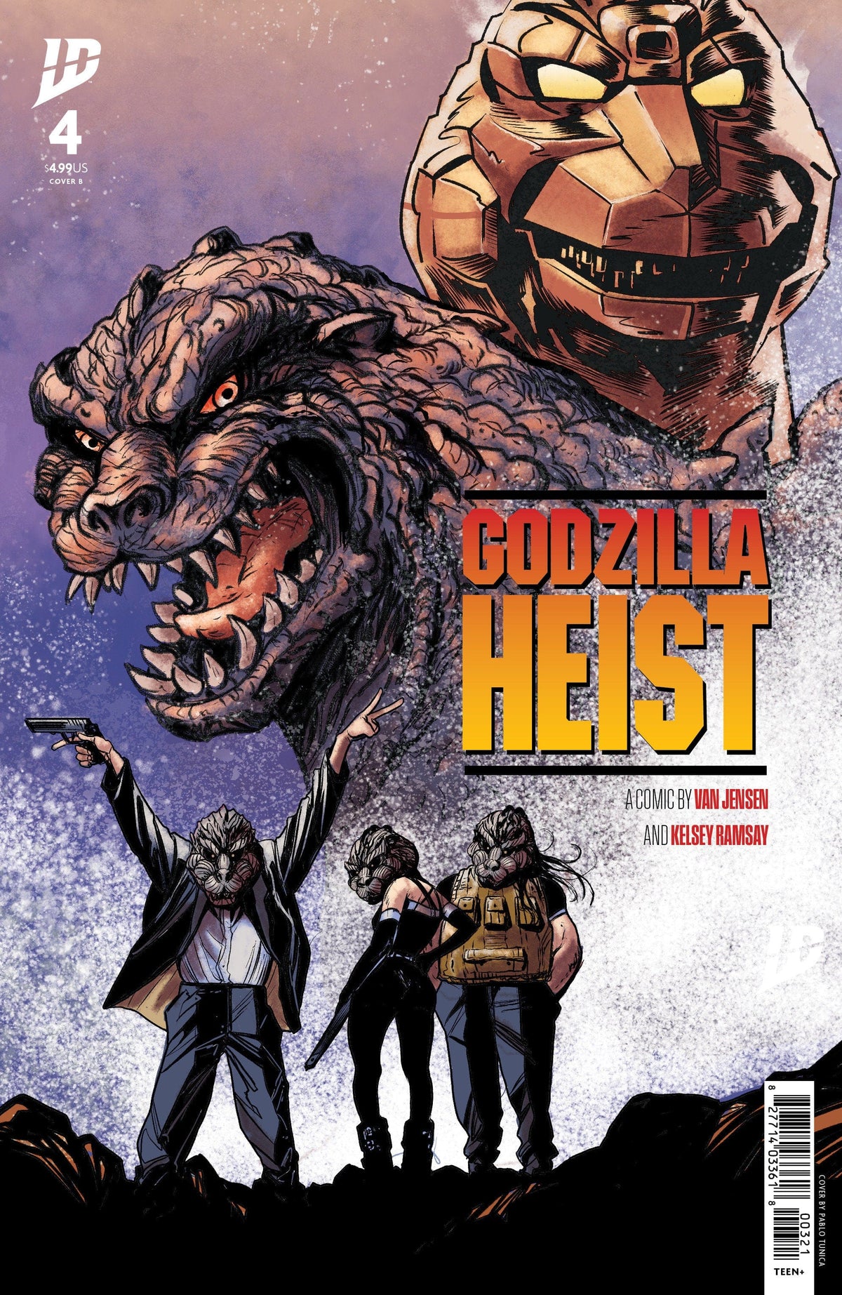 IDW Publishing Comic Books Godzilla: Heist #4 Variant B (Tunica Movie Poster Variant) 82771403361800421 PRH-82771403361800421