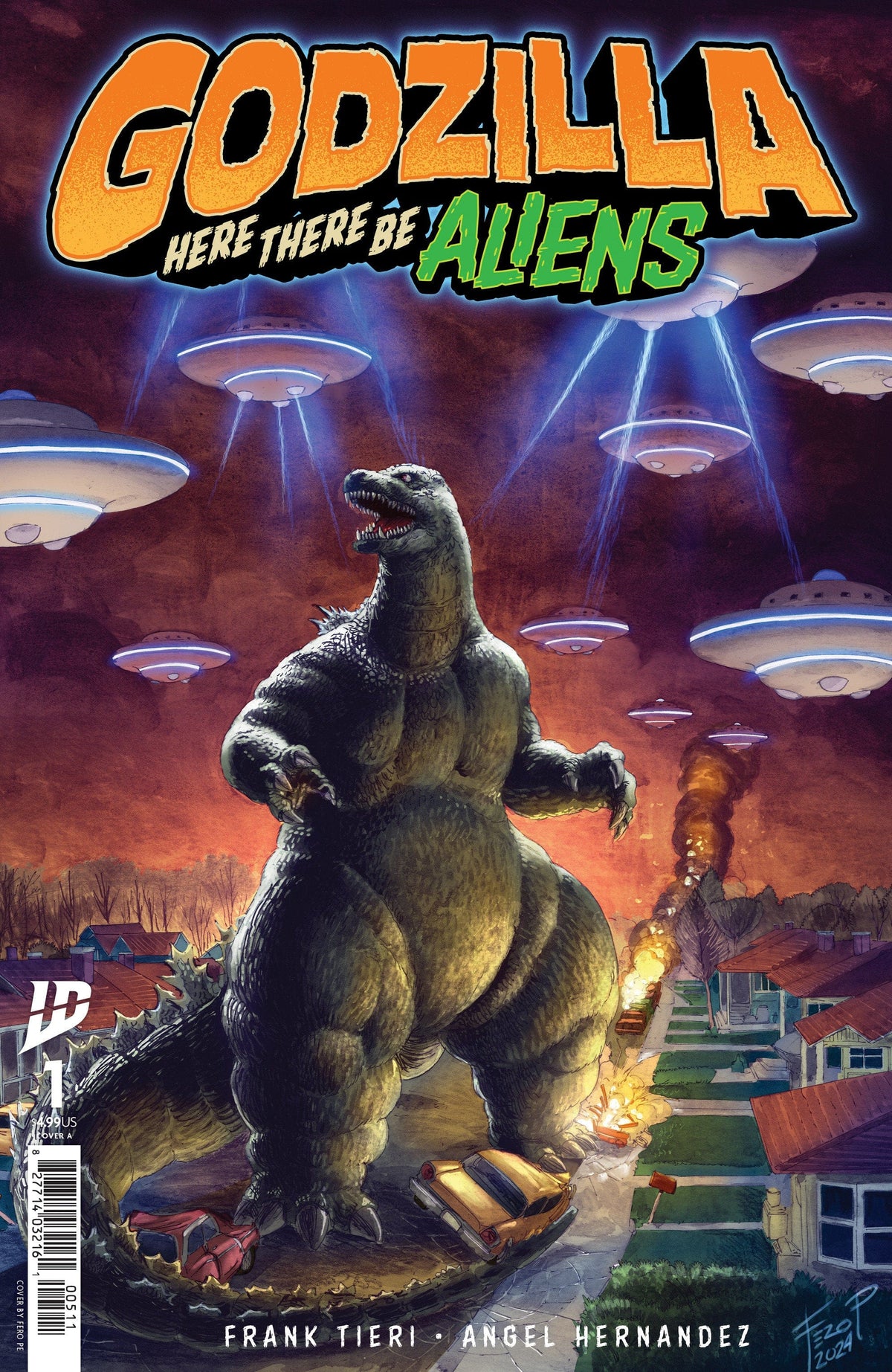 IDW Publishing Comic Books Godzilla: Here There Be Aliens #1 Cover A (Pe) 82771403419600111 PRH-82771403419600111