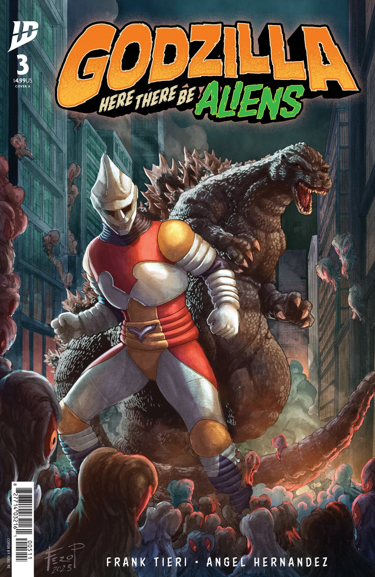 IDW Publishing Comic Books Godzilla: Here There Be Aliens #3 Cover A (Pe) 82771403419600311 PRH-82771403419600311