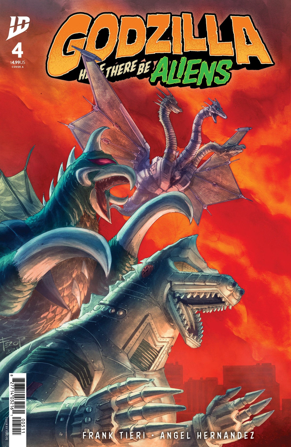 IDW Publishing Comic Books Godzilla: Here There Be Aliens #4 Cover A (Pe) 82771403419600411 PRH-82771403419600411