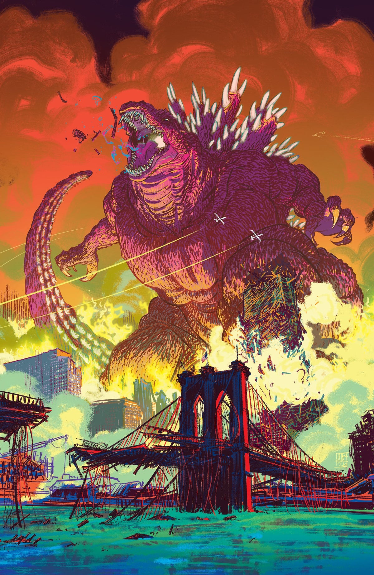 IDW Publishing Comic Books > Incentives Godzilla Vs. America: New York City 1:25 INCV Variant RI (Fox Full Art) (Release Date: 09/23/2026) 82771403586500141 PRH-82771403586500141