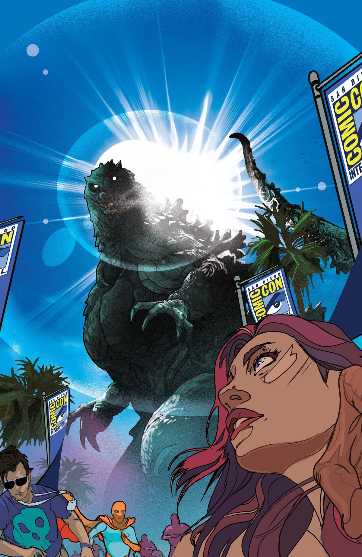 IDW Publishing Comic Books > Incentives Godzilla Vs. America: San Diego 1:25 INCV Varian RI (Ward Full Art) 82771403543800141 PRH-82771403543800141