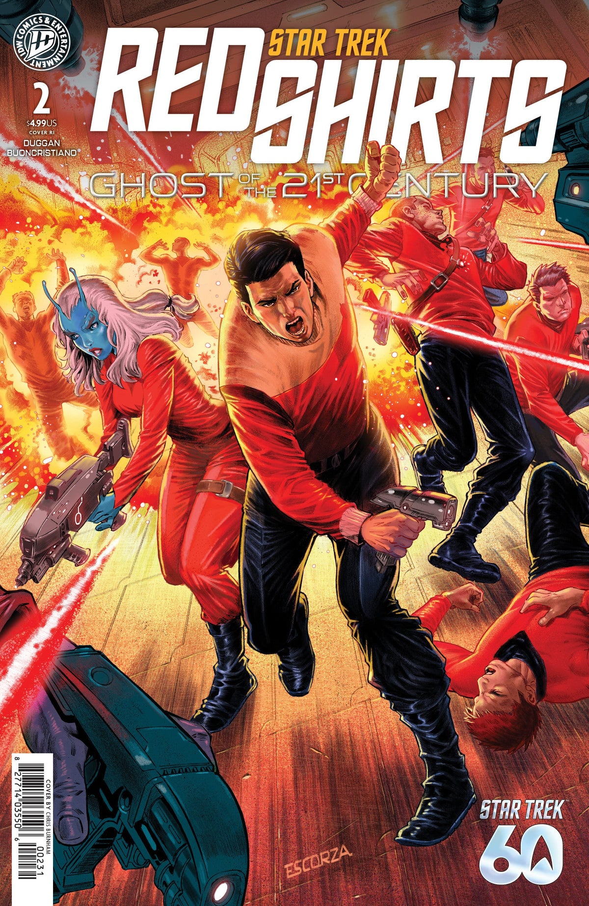 IDW Publishing Comic Books > Incentives Star Trek: Red Shirts--Ghost of the 21st Century #2 1:10 INCV Variant RI (Escorza Brothers) (Release Date: 09/09/2026) 82771403550600231 PRH-82771403550600231