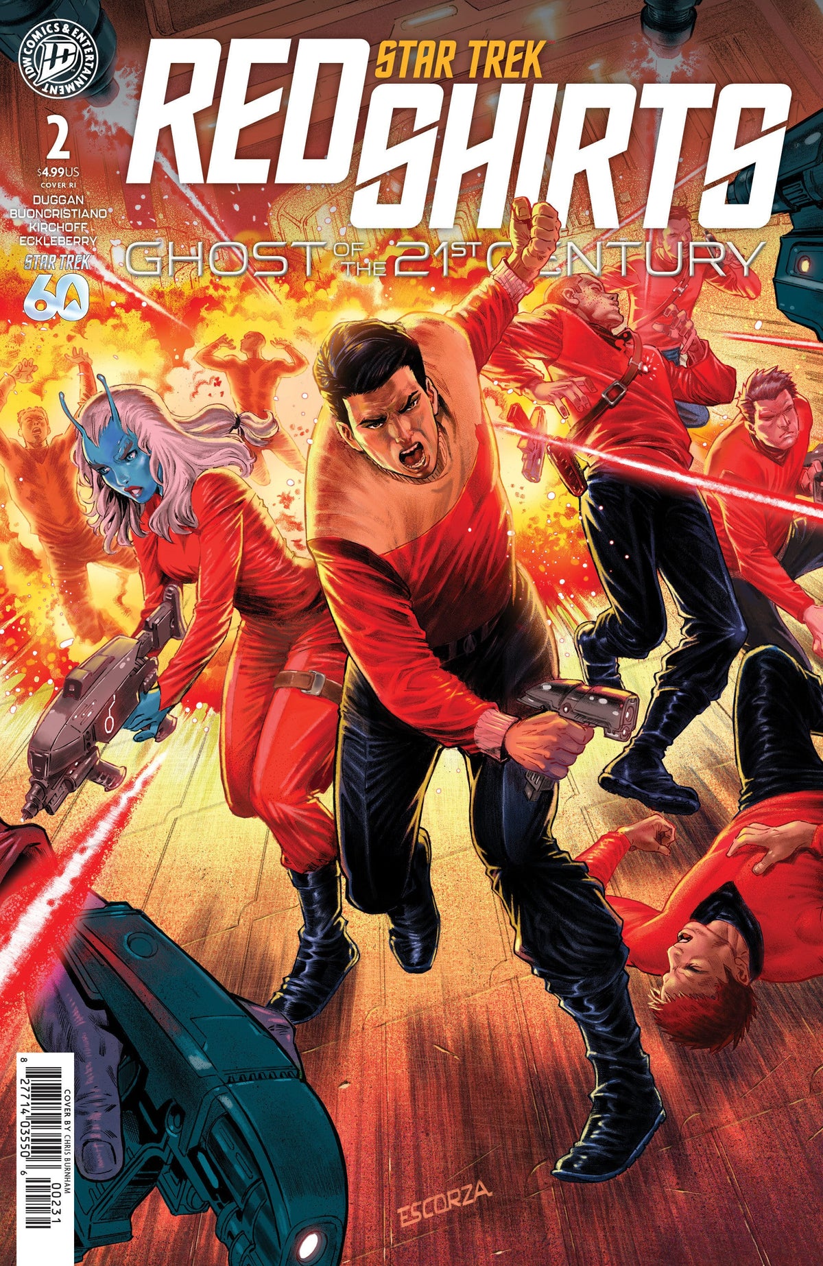 IDW Publishing Comic Books > Incentives Star Trek: Red Shirts--Ghost of the 21st Century #2 1:10 INCV Variant RI (Escorza Brothers) (Release Date: 09/09/2026) 82771403550600231 PRH-82771403550600231