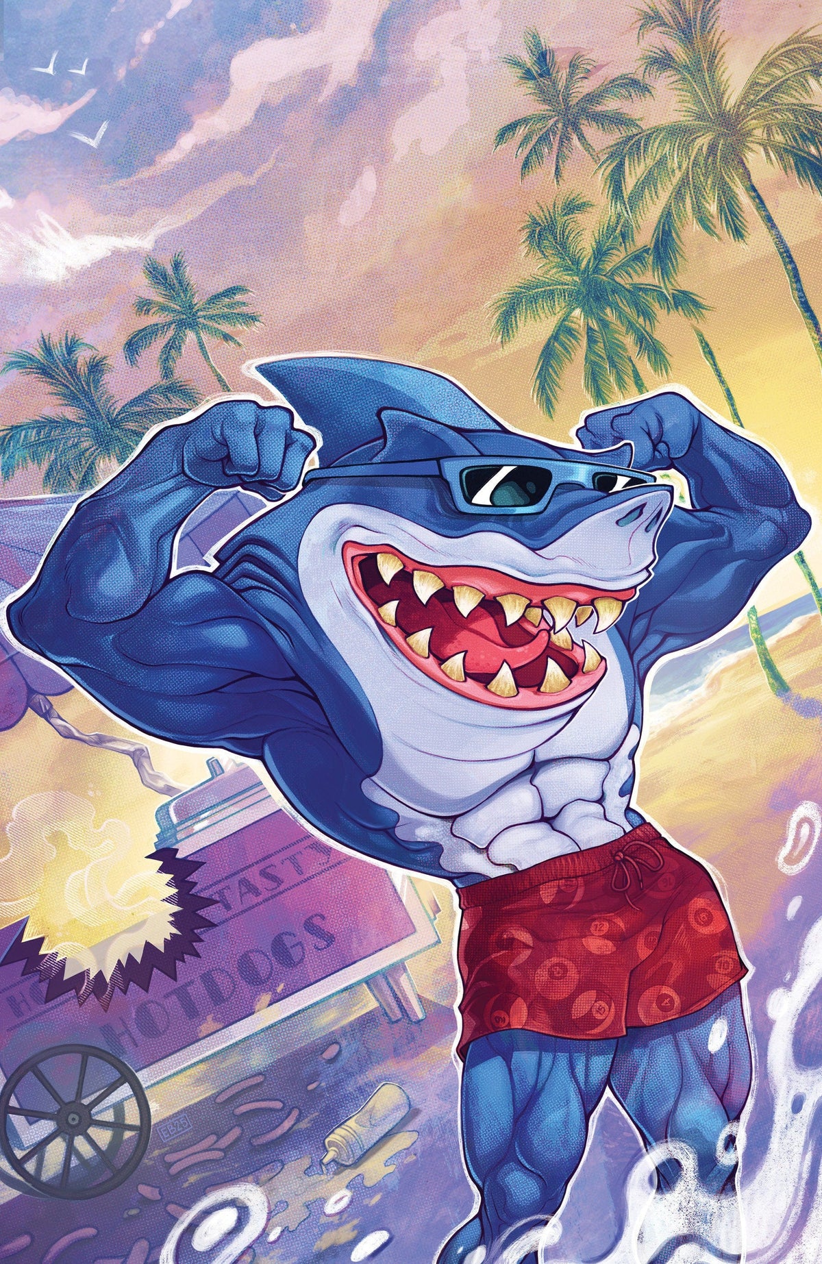 IDW Publishing Comic Books > Incentives Street Sharks #1 1:10 INCV Variant RI (Beals Full Art) 82771403460800151 PRH-82771403460800151