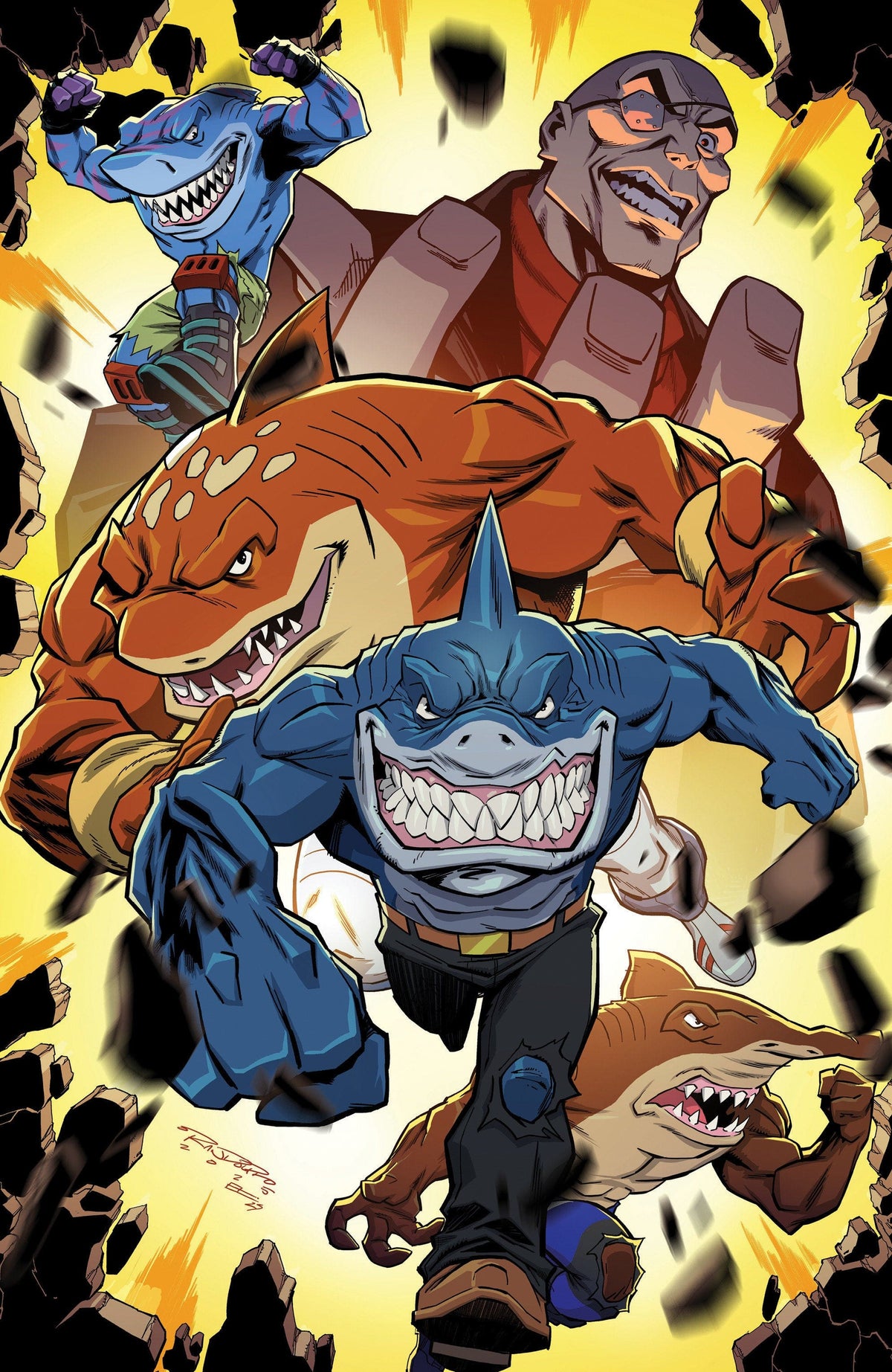 IDW Publishing Comic Books > Incentives Street Sharks #1 1:50 INCV Variant RI (Randolph Full Art) 82771403460800171 PRH-82771403460800171