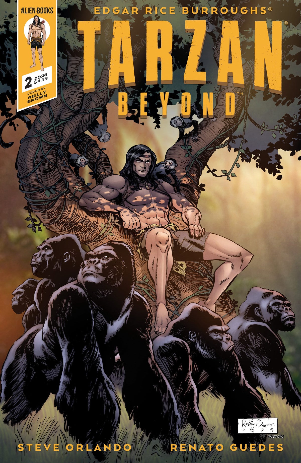 IDW Publishing Comic Books > Incentives Tarzan Beyond #2 1:10 INCV Varian RI (Brown) 73238818474300231 PRH-73238818474300231