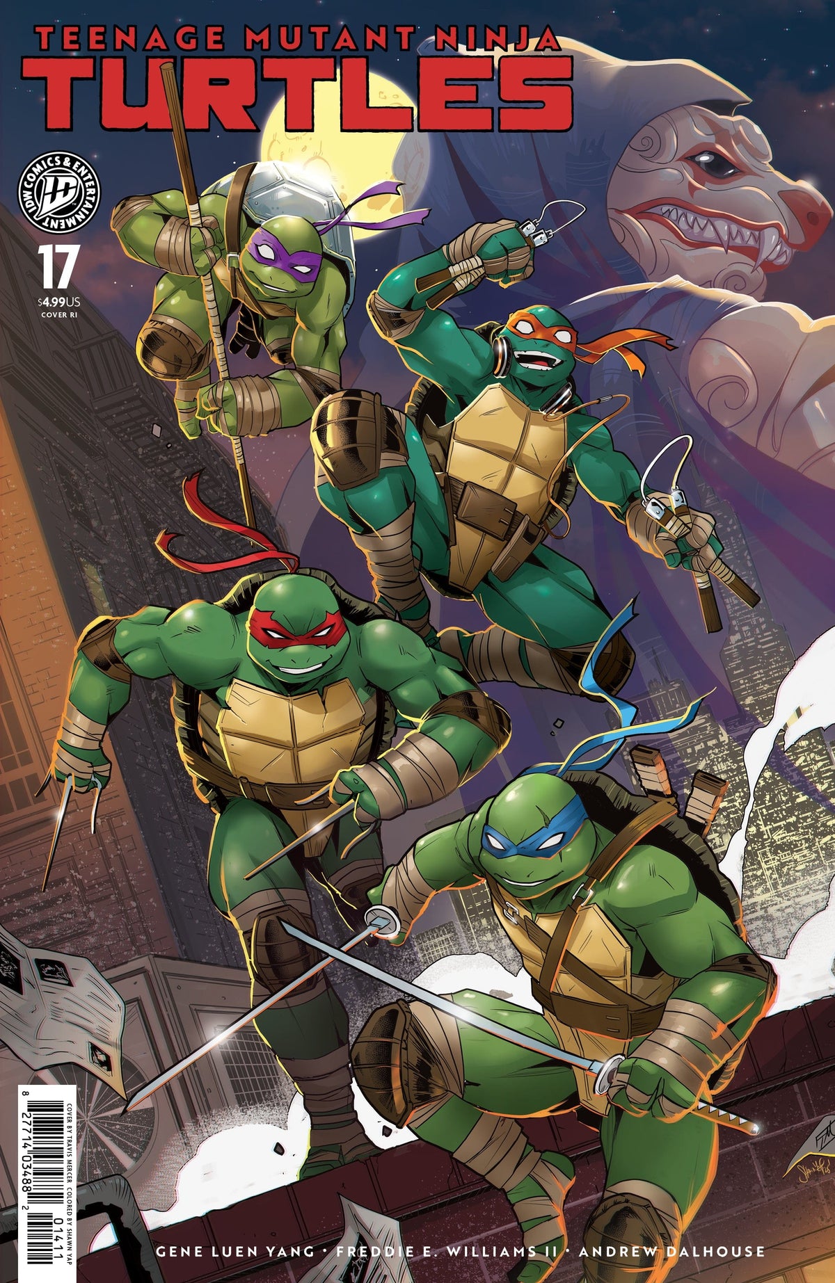 IDW Publishing Comic Books > Incentives Teenage Mutant Ninja Turtles #17 1:50 Variant RI (Mercer) 82771403315101761 PRH-82771403315101761