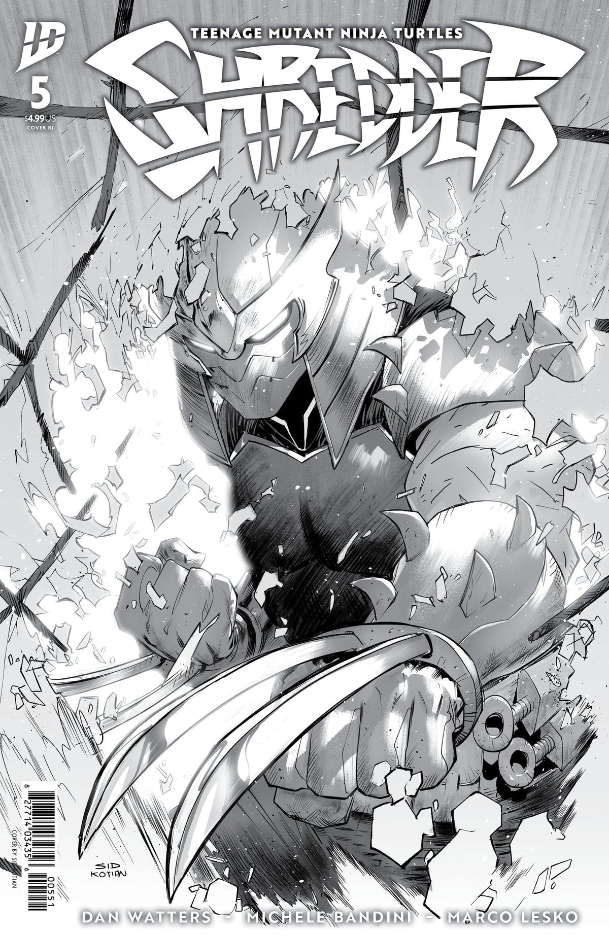 IDW Publishing Comic Books > Incentives Teenage Mutant Ninja Turtles: Shredder #5 1:25 INCV Variant RI (Kotian B&W) 82771403435600551 PRH-82771403435600551