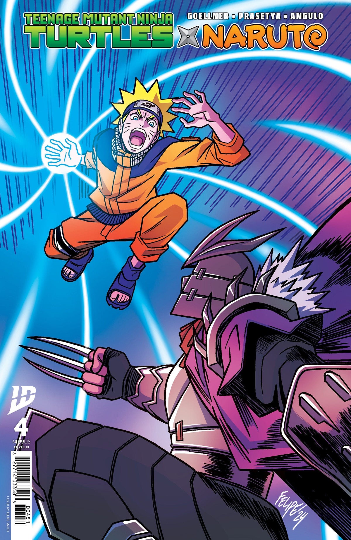 IDW Publishing Comic Books > Incentives Teenage Mutant Ninja Turtles x Naruto #4 1:25 INCV Variant (Smith) 82771403358800451 PRH-82771403358800451