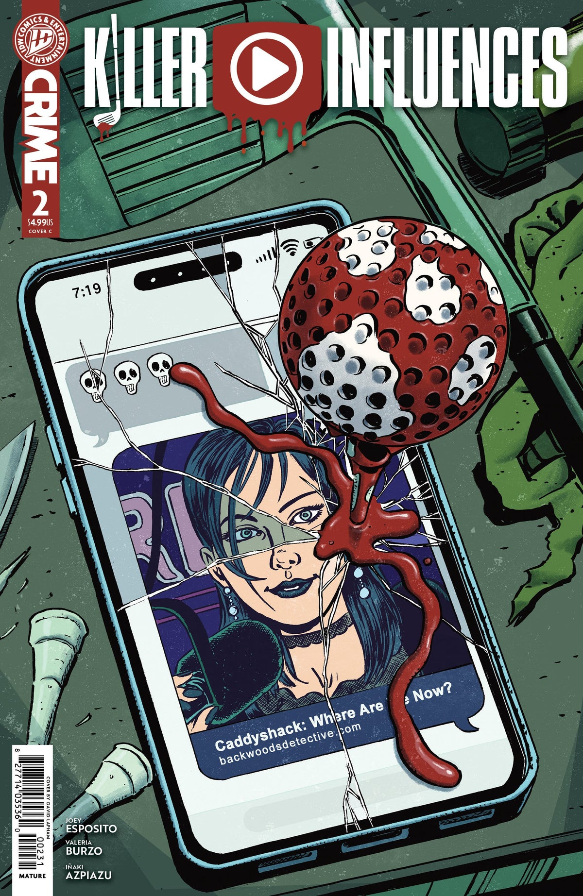 IDW Publishing Comic Books Killer Influences #2 Variant C (Lapham) (Release Date: 08/19/2026) 82771403536000231 PRH-82771403536000231