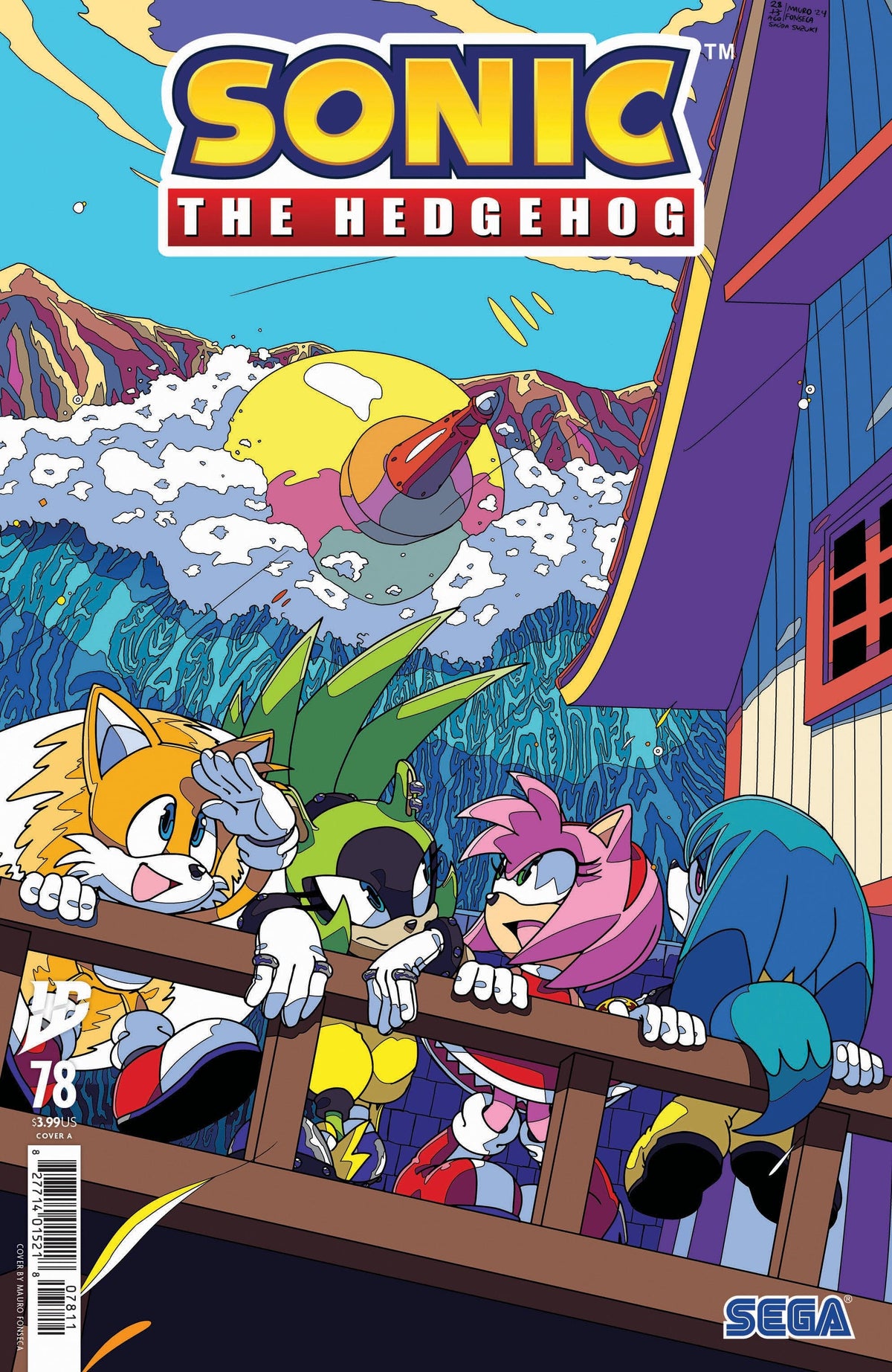 IDW Publishing Comic Books Sonic the Hedgehog #78 Cover A (Fonseca) 82771401521807811 PRH-82771401521807811