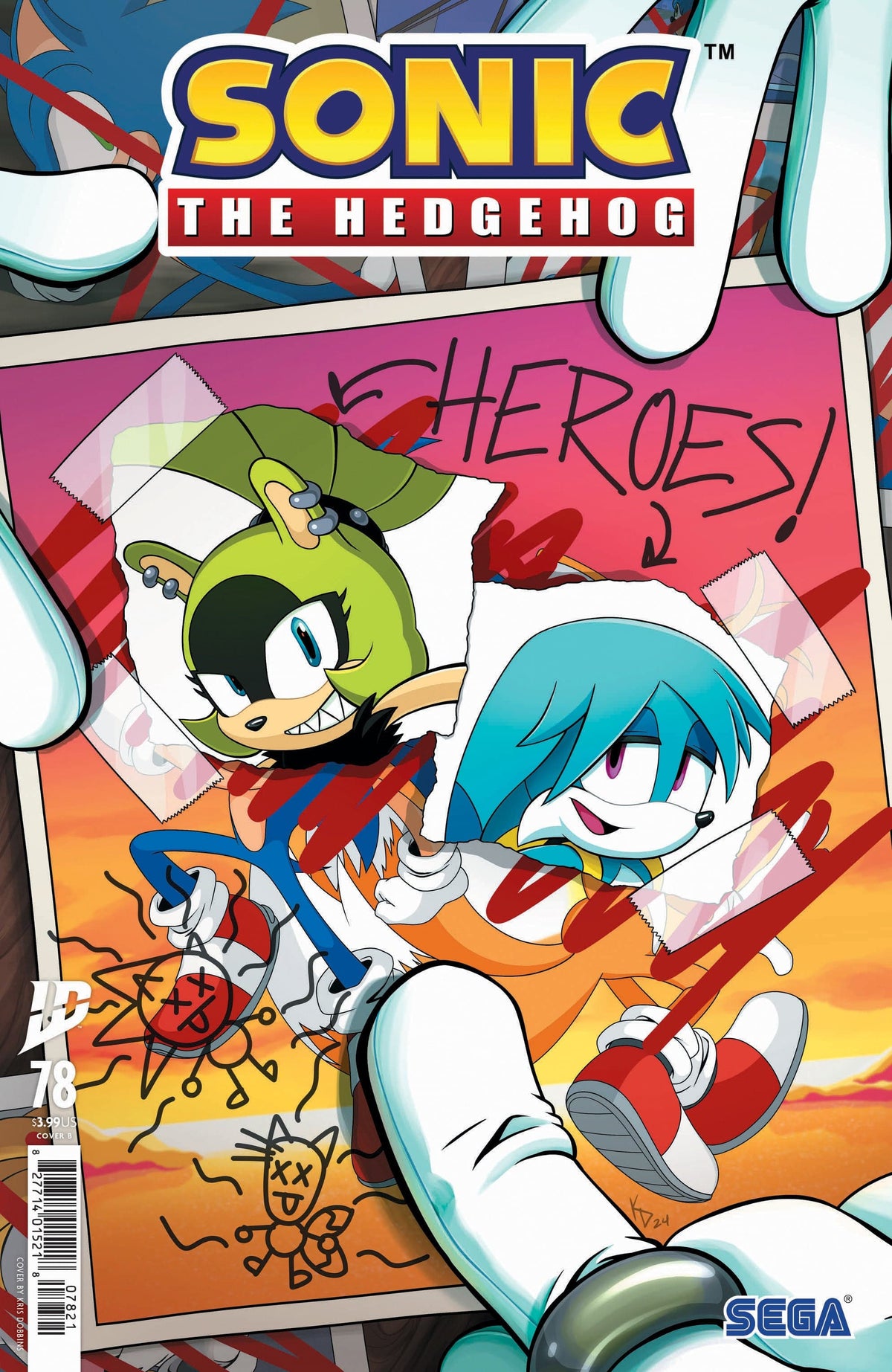 IDW Publishing Comic Books Sonic the Hedgehog #78 Variant B (Dobbins) 82771401521807821 PRH-82771401521807821