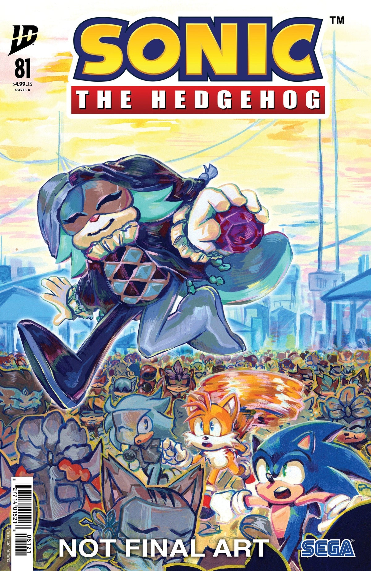 IDW Publishing Comic Books Sonic the Hedgehog #81 Variant B (Dutreix) 82771401521808121 PRH-82771401521808121