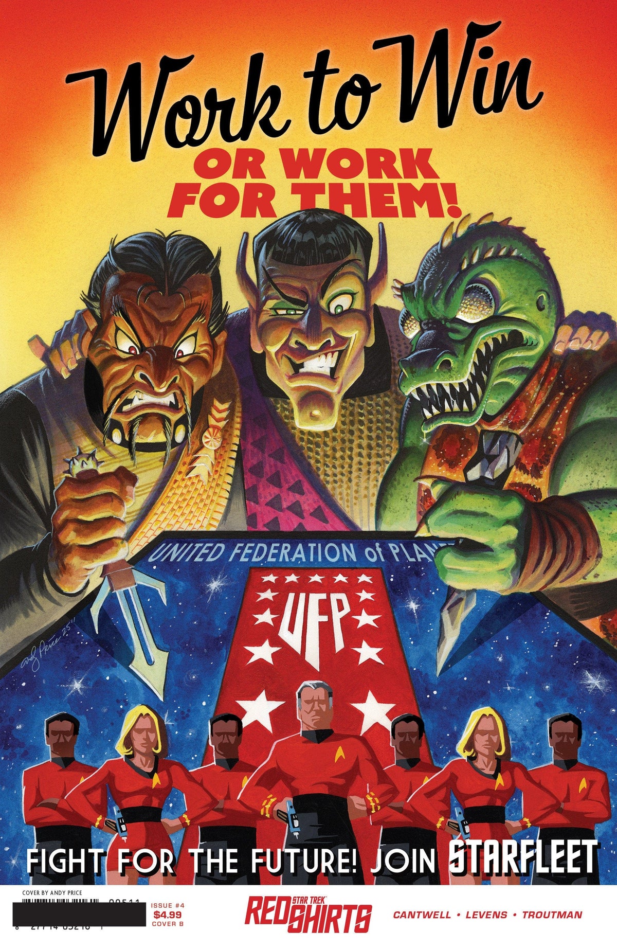 IDW Publishing Comic Books Star Trek: Red Shirts #4 Variant B (Price Federation Recruitment) 82771403430100421 PRH-82771403430100421