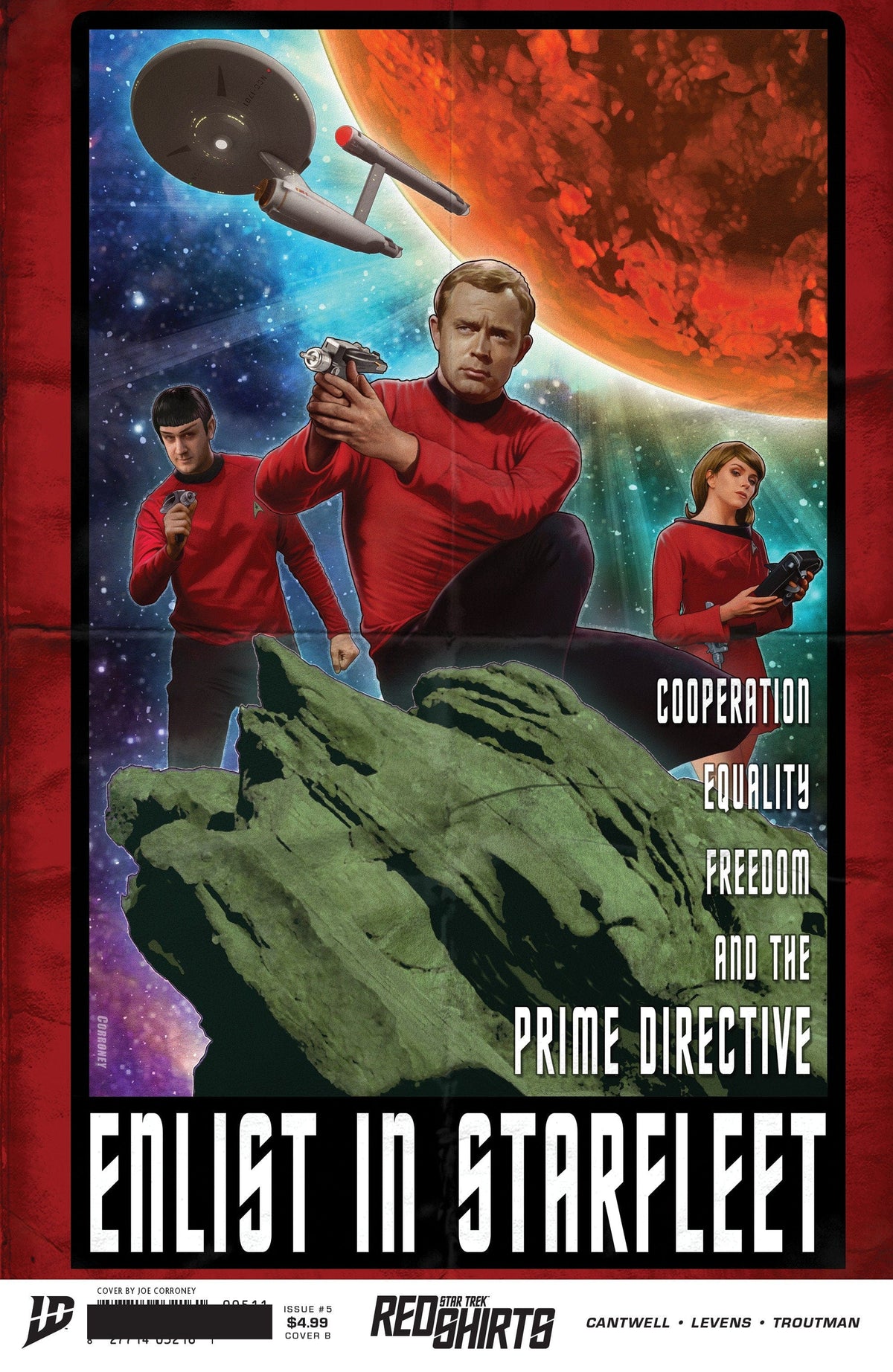 IDW Publishing Comic Books Star Trek: Red Shirts #5 Variant B (Corroney Federation Recruitment) 82771403430100521 PRH-82771403430100521