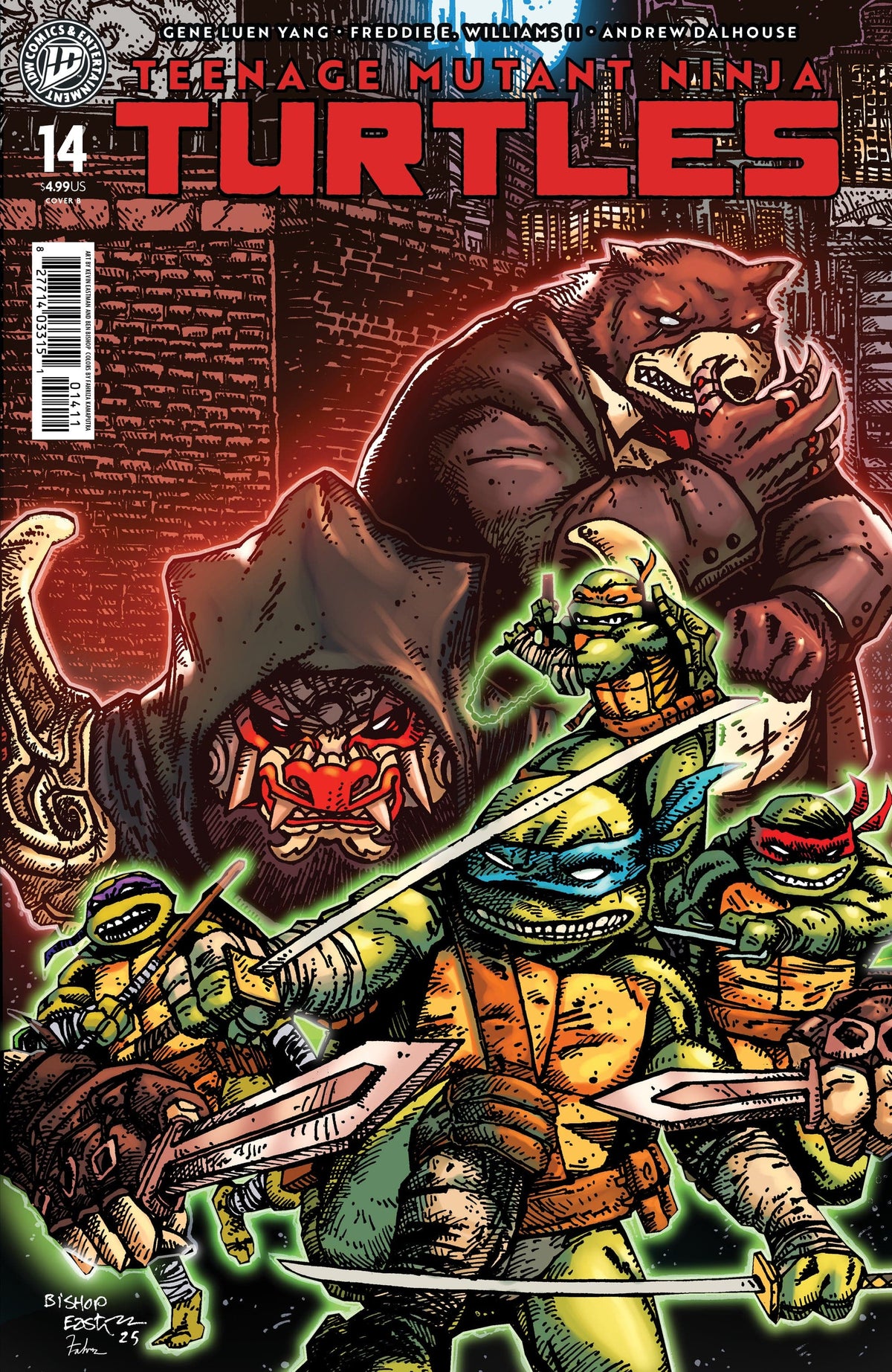 IDW Publishing Comic Books Teenage Mutant Ninja Turtles #14 Variant B (Eastman & Bishop) 82771403315101421 PRH-82771403315101421