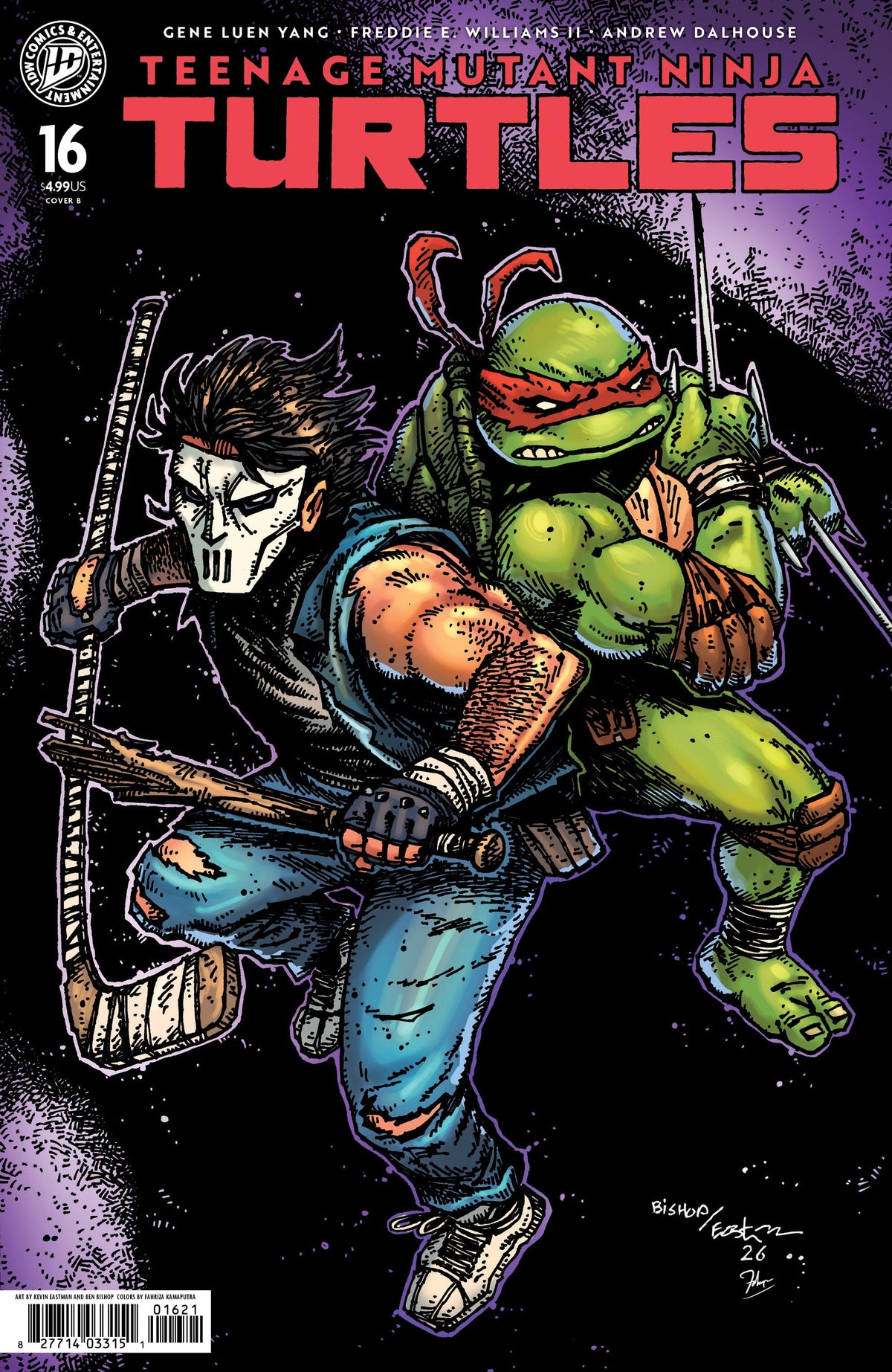 IDW Publishing Comic Books Teenage Mutant Ninja Turtles #16 Variant B (Eastman & Bishop) 82771403315101621 PRH-82771403315101621