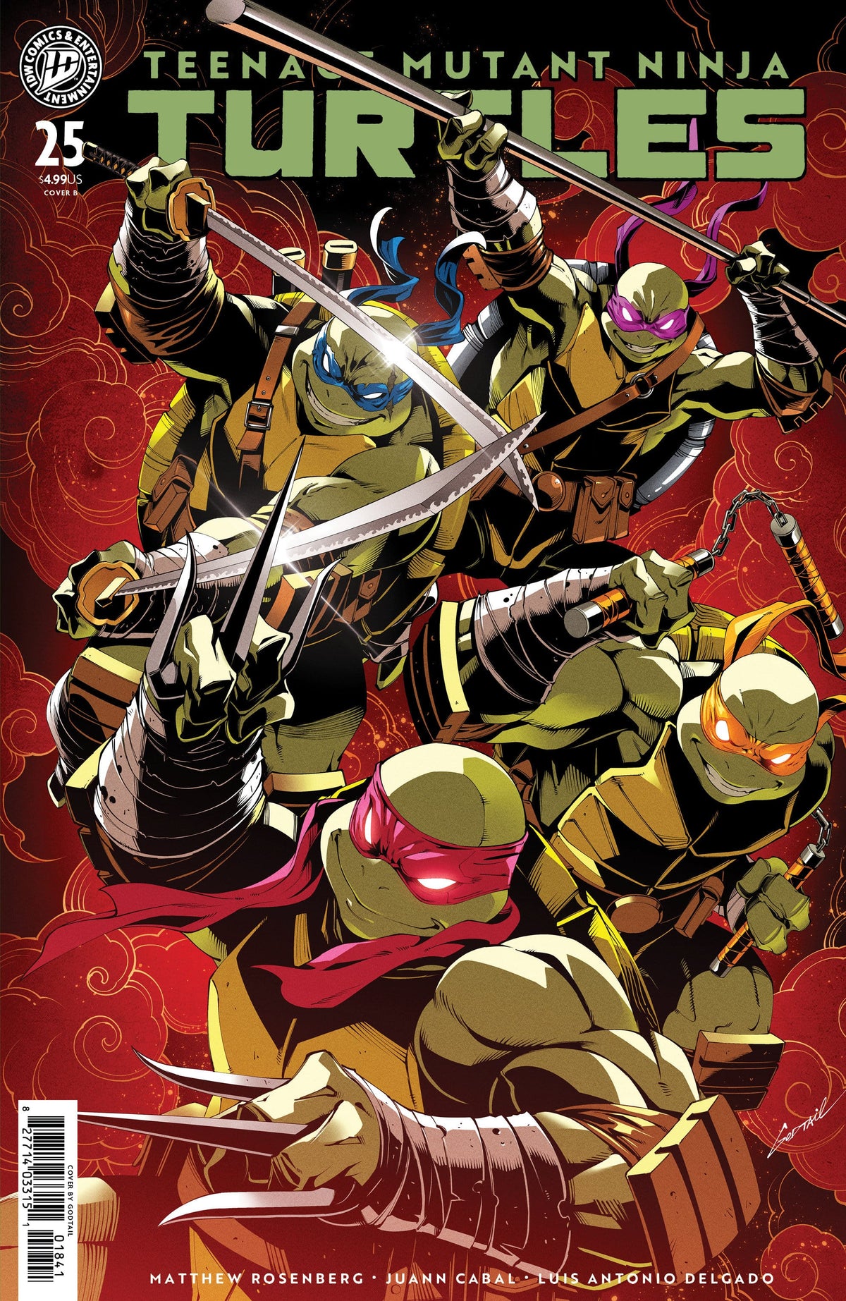 IDW Publishing Comic Books Teenage Mutant Ninja Turtles #25 Variant B (Godtail Cover Set) (Release Date: 01/13/2027) 82771403315102521 PRH-82771403315102521