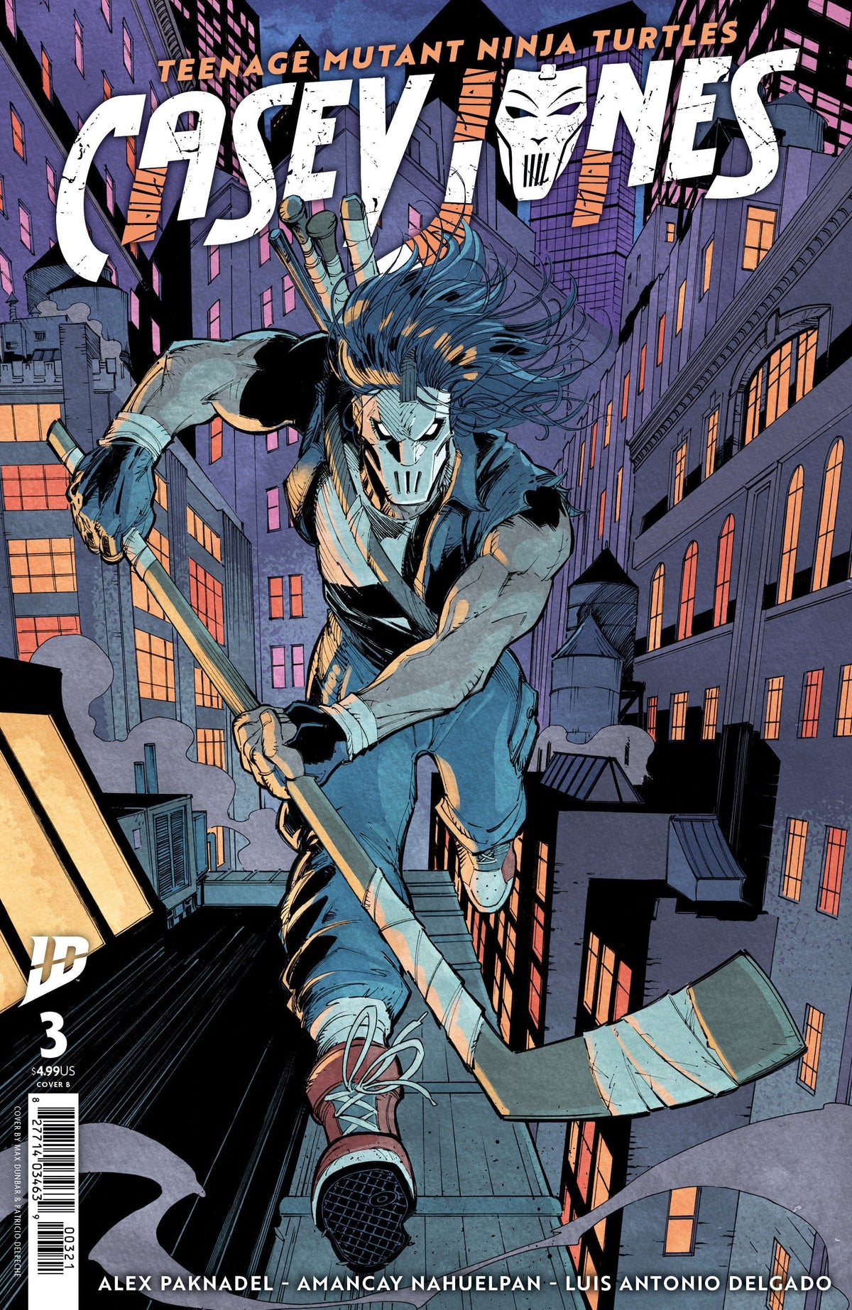 IDW Publishing Comic Books Teenage Mutant Ninja Turtles: Casey Jones #3 Variant B (Dunbar) 82771403463900321 PRH-82771403463900321