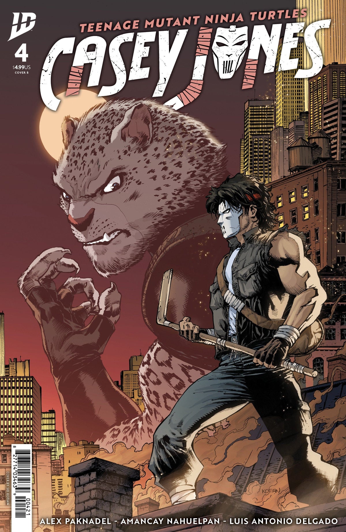 IDW Publishing Comic Books Teenage Mutant Ninja Turtles: Casey Jones #4 Variant B (Kotian) 82771403463900421 PRH-82771403463900421