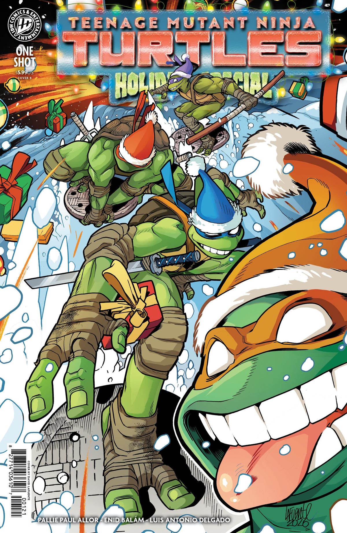 IDW Publishing Comic Books Teenage Mutant Ninja Turtles: Holiday Special Variant B (Lafuente) (Release Date: 12/09/2026) 82771403610700121 PRH-82771403610700121