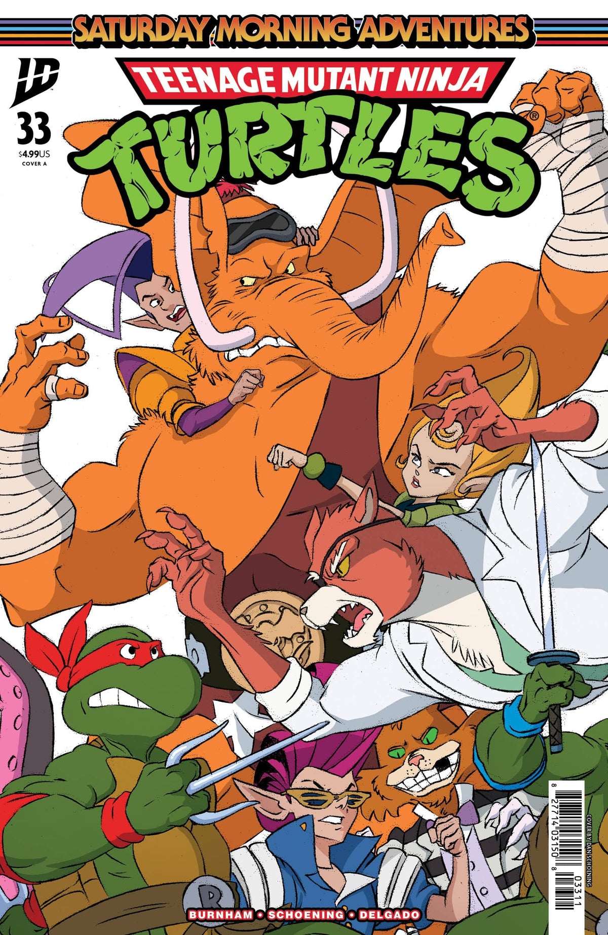 IDW Publishing Comic Books Teenage Mutant Ninja Turtles: Saturday Morning Adventures #33 Cover A (Schoening Connecting Cover Set) 82771403150803311 PRH-82771403150803311