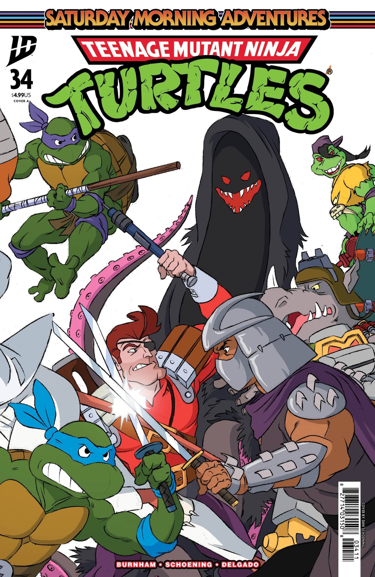 IDW Publishing Comic Books Teenage Mutant Ninja Turtles: Saturday Morning Adventures #34 Cover A (Schoening Connecting Cover Set) 82771403150803411 PRH-82771403150803411
