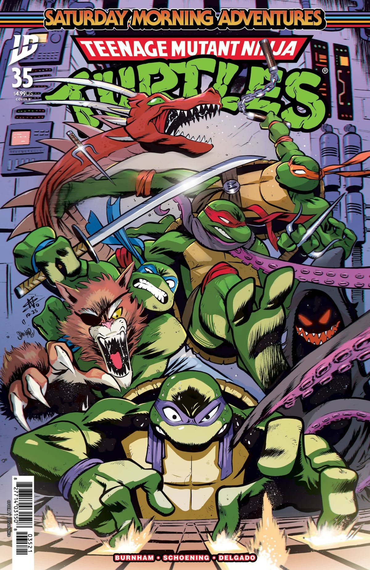 IDW Publishing Comic Books Teenage Mutant Ninja Turtles: Saturday Morning Adventures #35 Variant B (Neo) 82771403150803521 PRH-82771403150803521