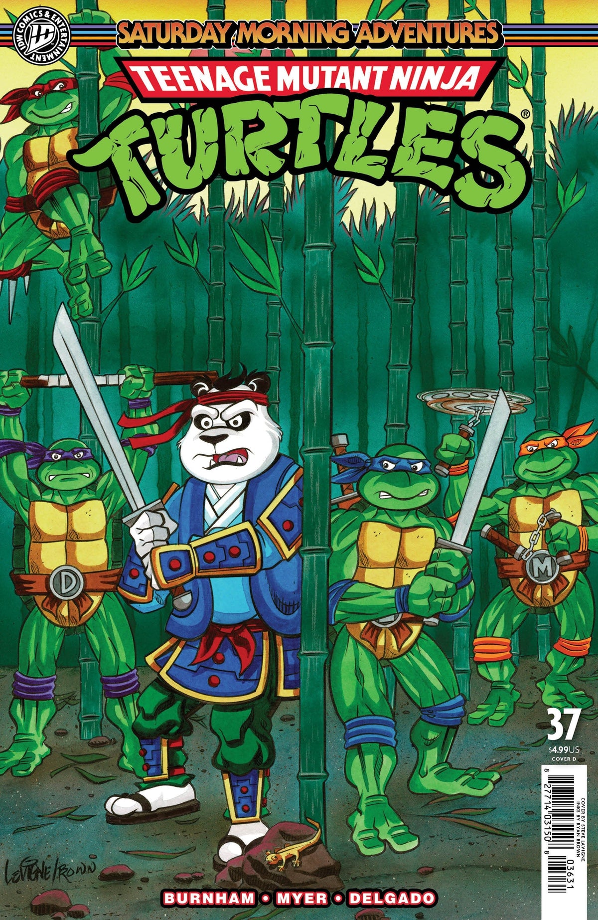 IDW Publishing Comic Books Teenage Mutant Ninja Turtles: Saturday Morning Adventures #37 Variant D Foil (Lavigne) 82771403150803741 PRH-82771403150803741