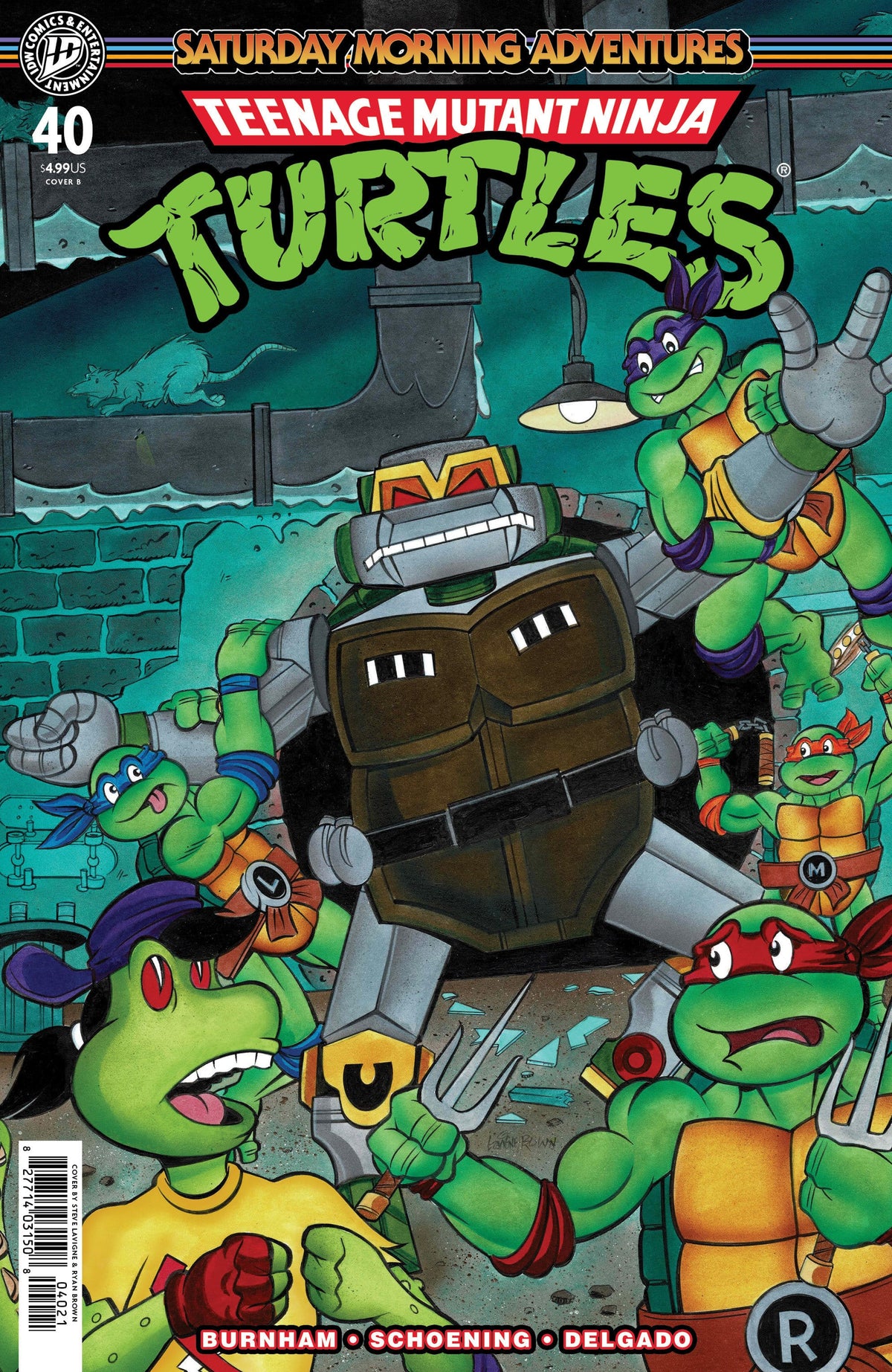 IDW Publishing Comic Books Teenage Mutant Ninja Turtles: Saturday Morning Adventures #40 Variant B (Lavigne) (Release Date: 08/26/2026) 82771403150804021 PRH-82771403150804021