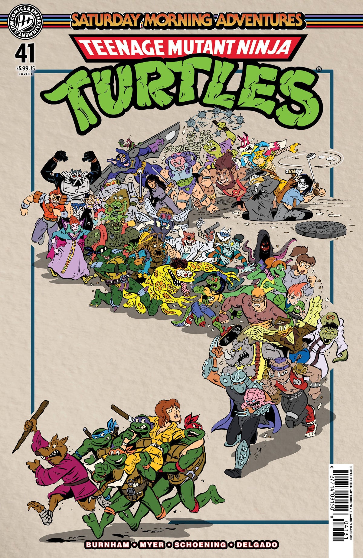 IDW Publishing Comic Books Teenage Mutant Ninja Turtles: Saturday Morning Adventures #41 Variant C (Mitchroney) (Release Date: 09/23/2026) 82771403150804131 PRH-82771403150804131