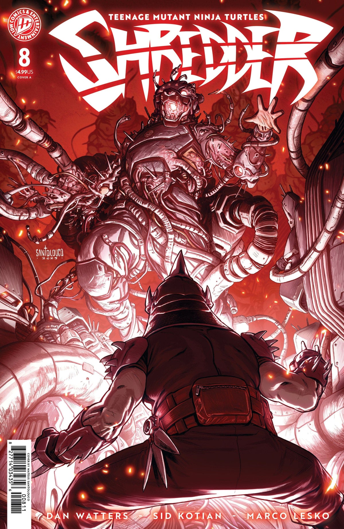 IDW Publishing Comic Books Teenage Mutant Ninja Turtles: Shredder #8 Cover A (Santolouco) 82771403435600811 PRH-82771403435600811