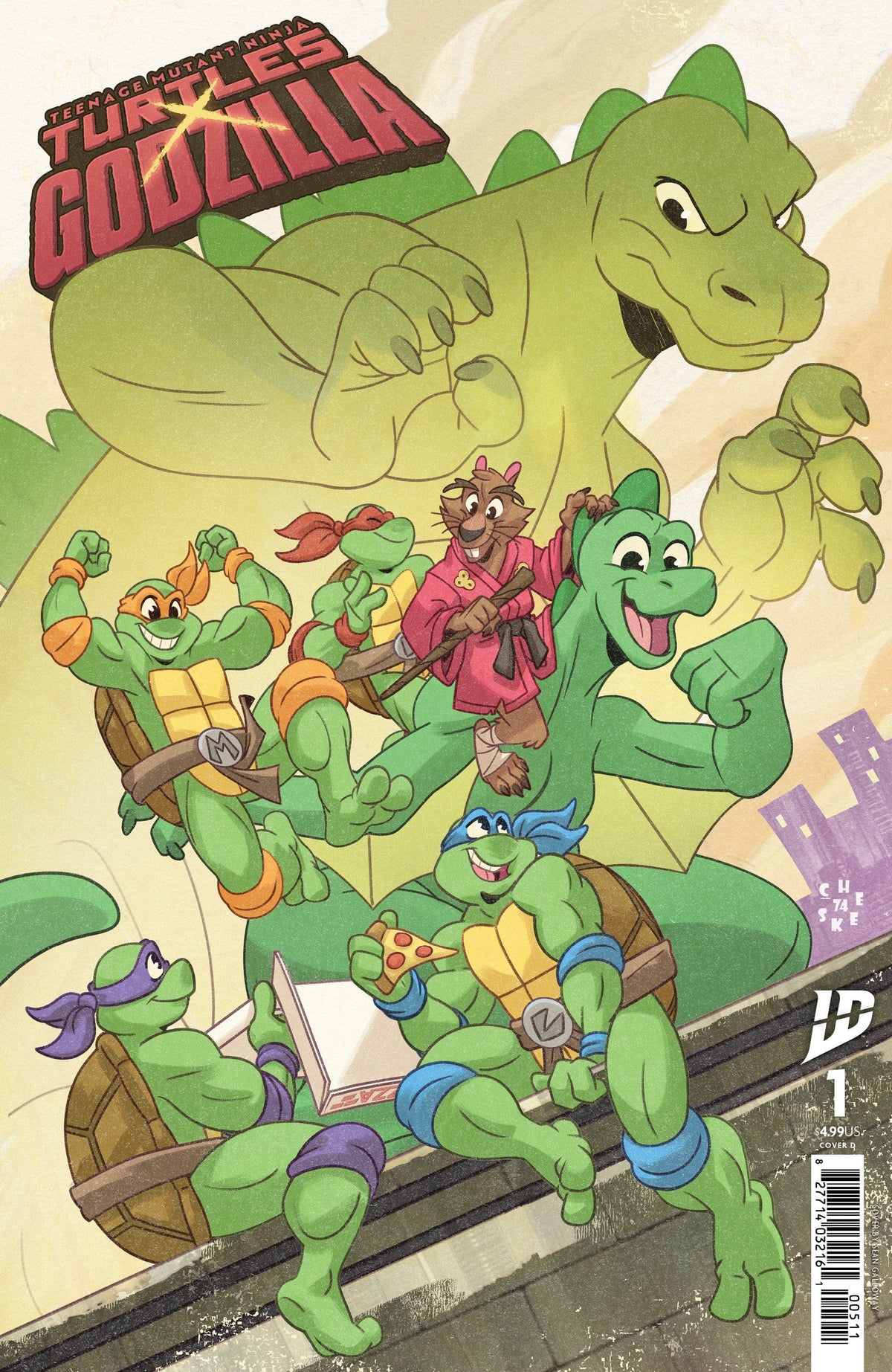IDW Publishing Comic Books Teenage Mutant Ninja Turtles x Godzilla #1 Variant D (Galloway) 82771403482000141 PRH-82771403482000141