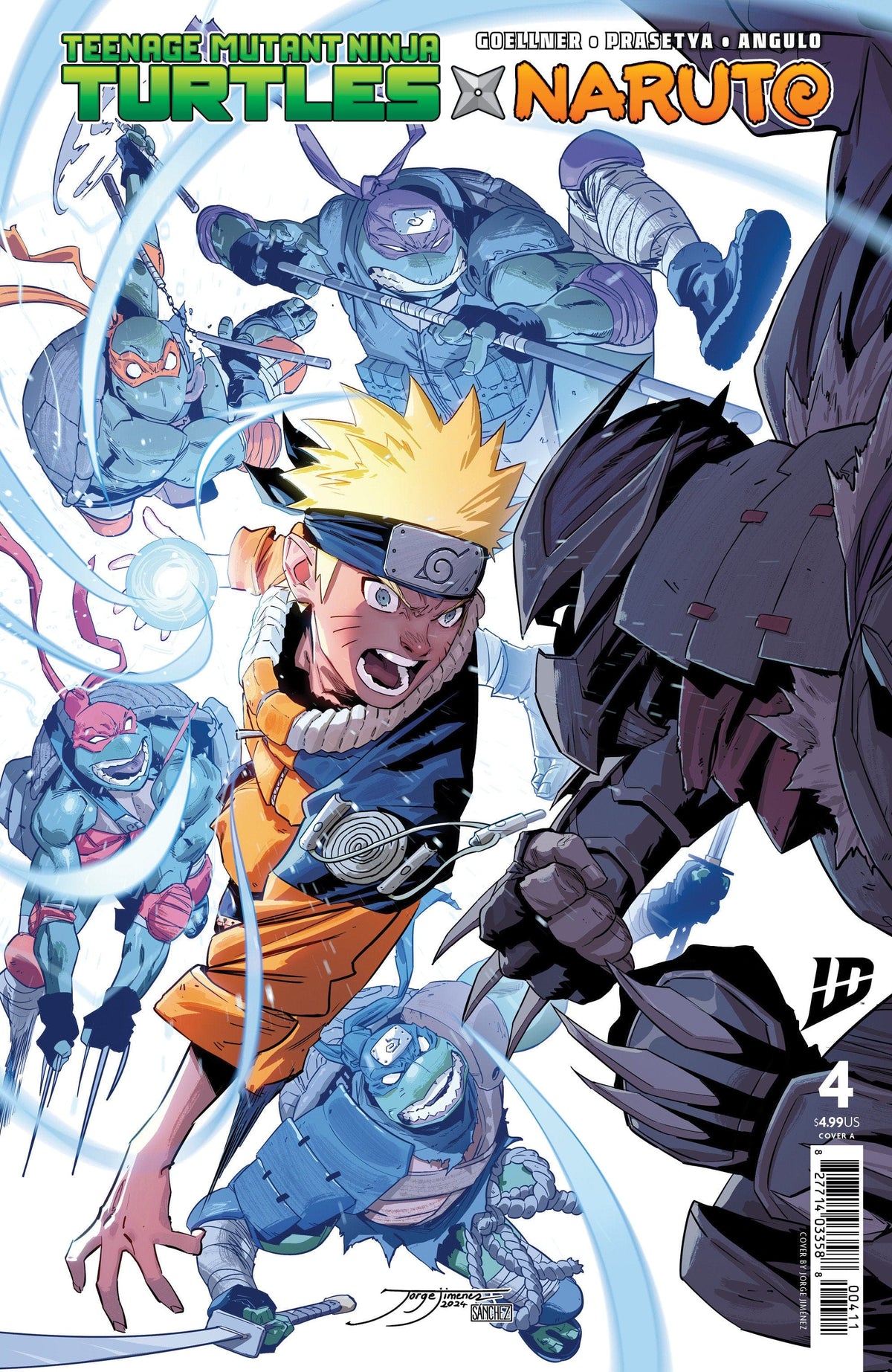 IDW Publishing Comic Books Teenage Mutant Ninja Turtles x Naruto #4 Cover A (Jimenez) 82771403358800411 PRH-82771403358800411