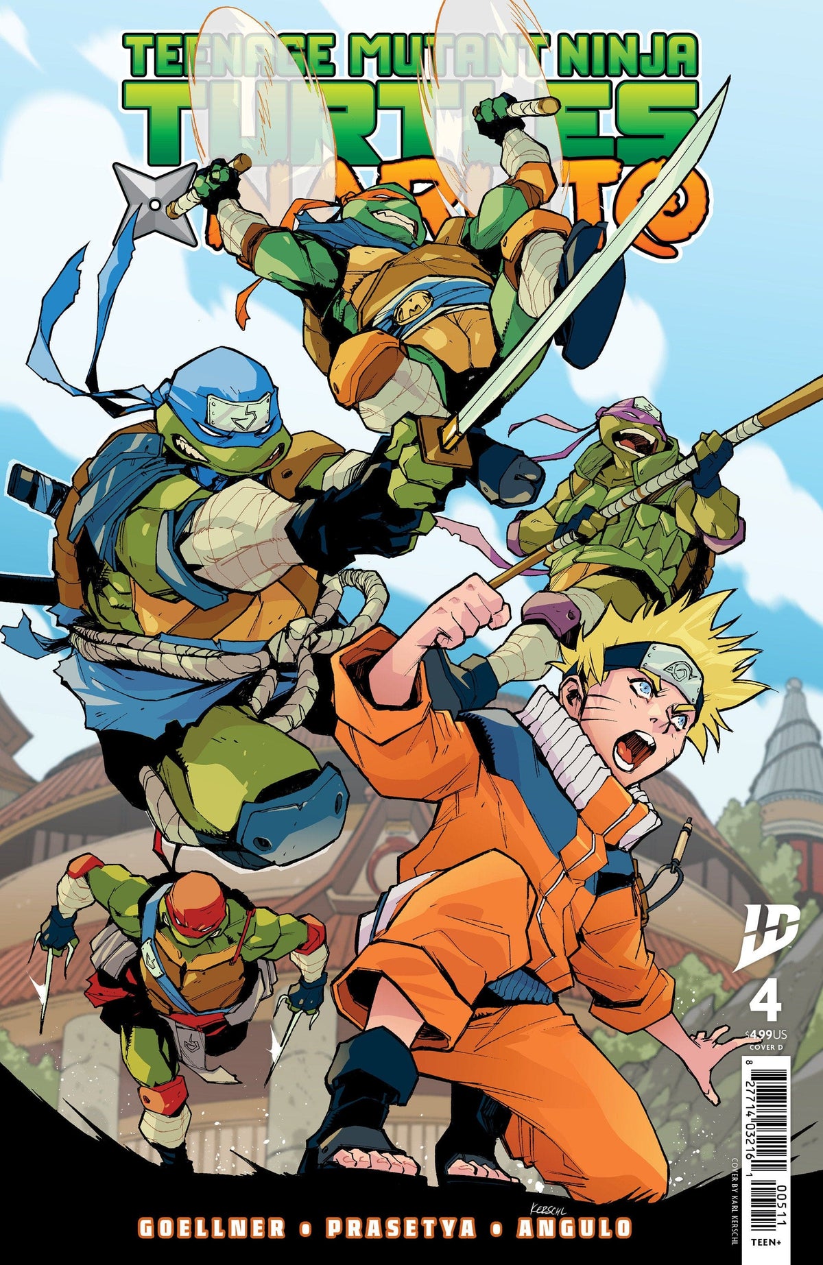 IDW Publishing Comic Books Teenage Mutant Ninja Turtles x Naruto #4 Variant D (Kerschl) 82771403358800441 PRH-82771403358800441