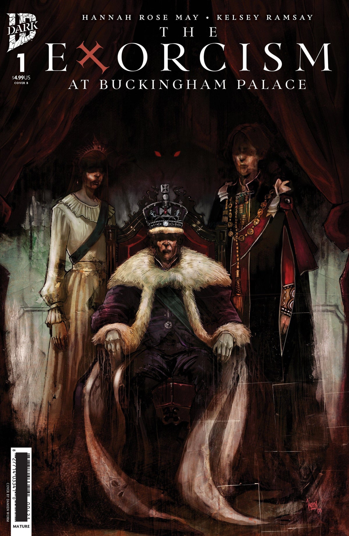 IDW Publishing Comic Books The Exorcism at Buckingham Palace #1 Variant B (Damien Worm) 82771403508700121 PRH-82771403508700121