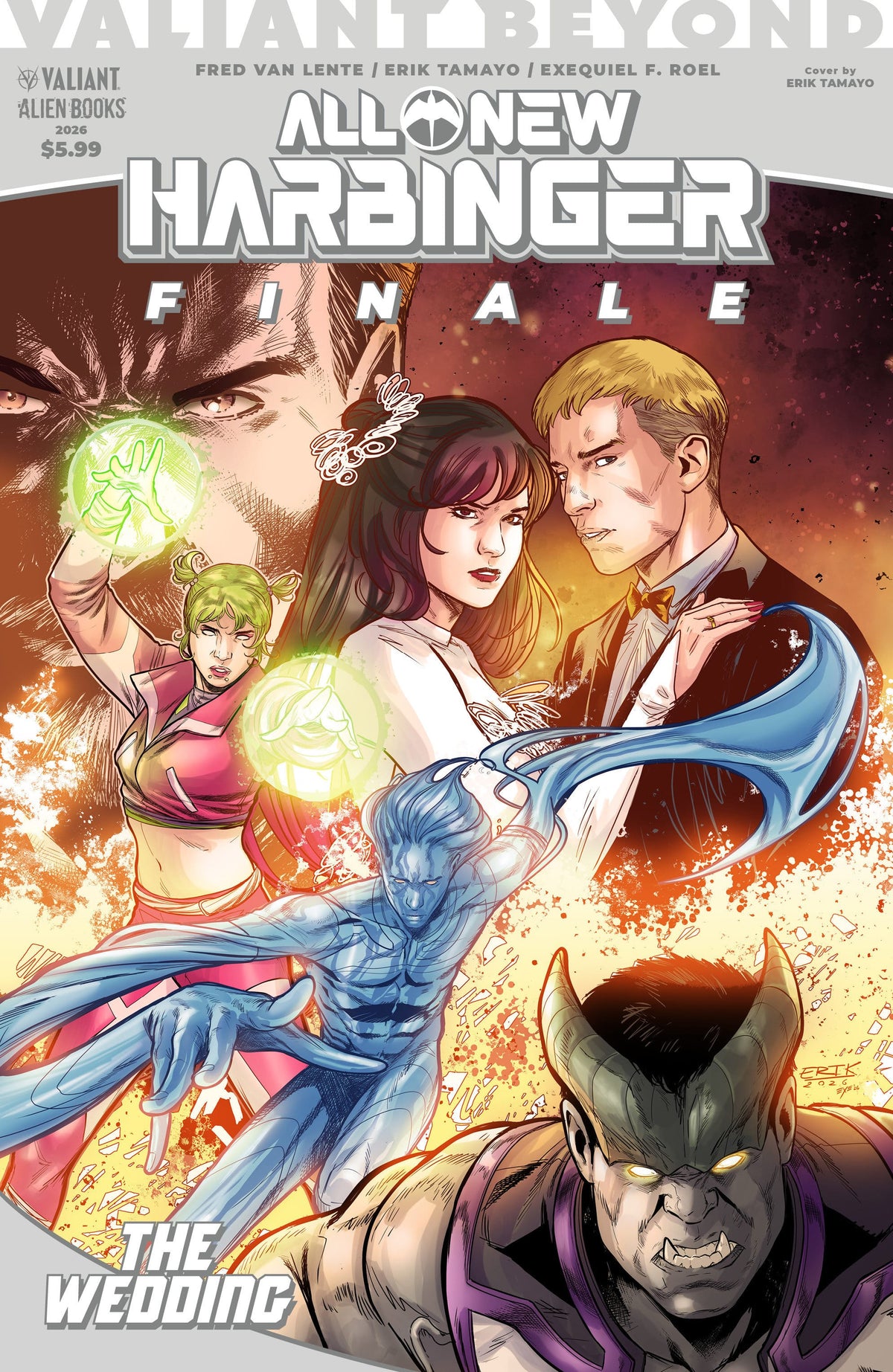 IDW Publishing Comic Books Valiant Beyond: All-New Harbinger Finale--The Wedding Cover A (Tamayo) (Release Date: 12/02/2026) 73238818204601011 PRH-73238818204601011